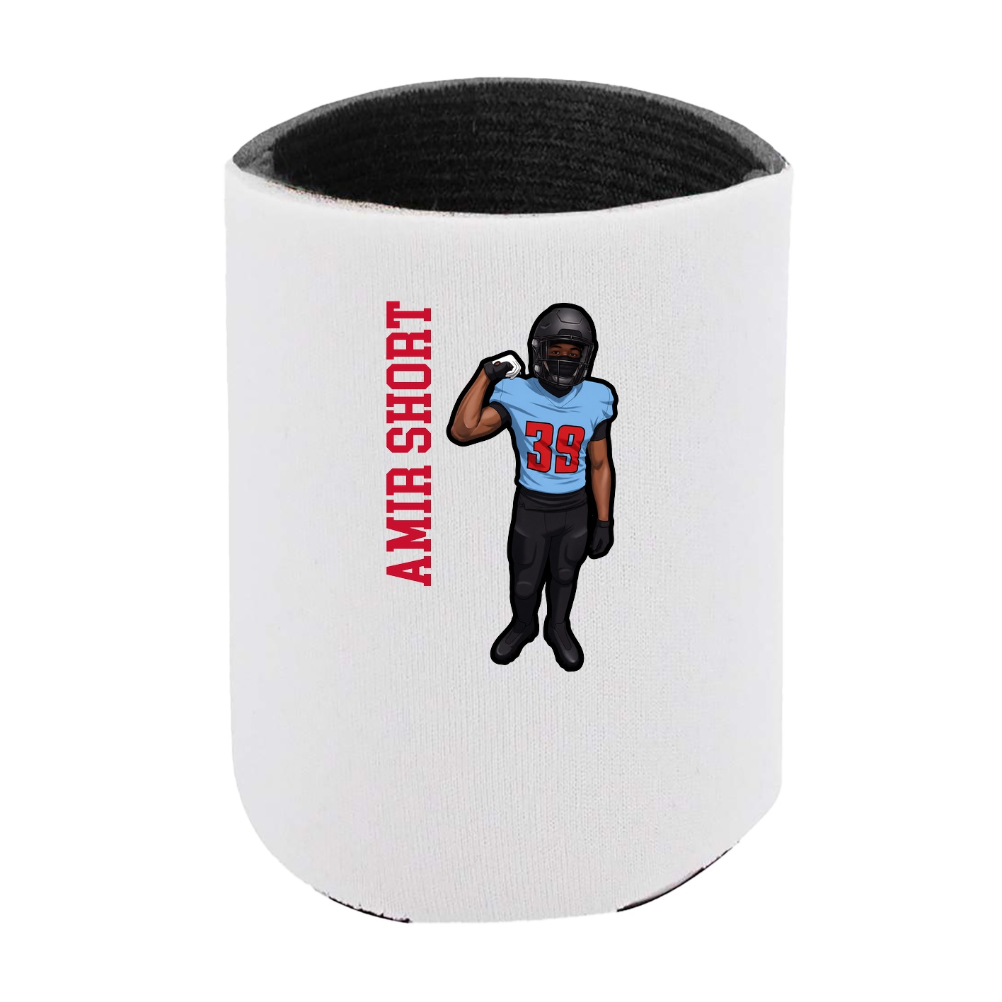Can Holder — Name Vertical in White