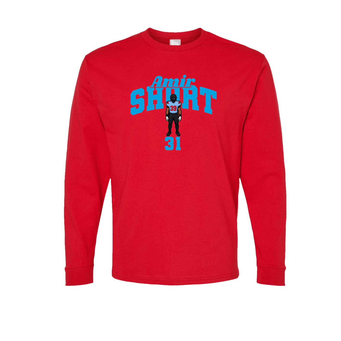 Long Sleeve Tee — Signature Arch in Red