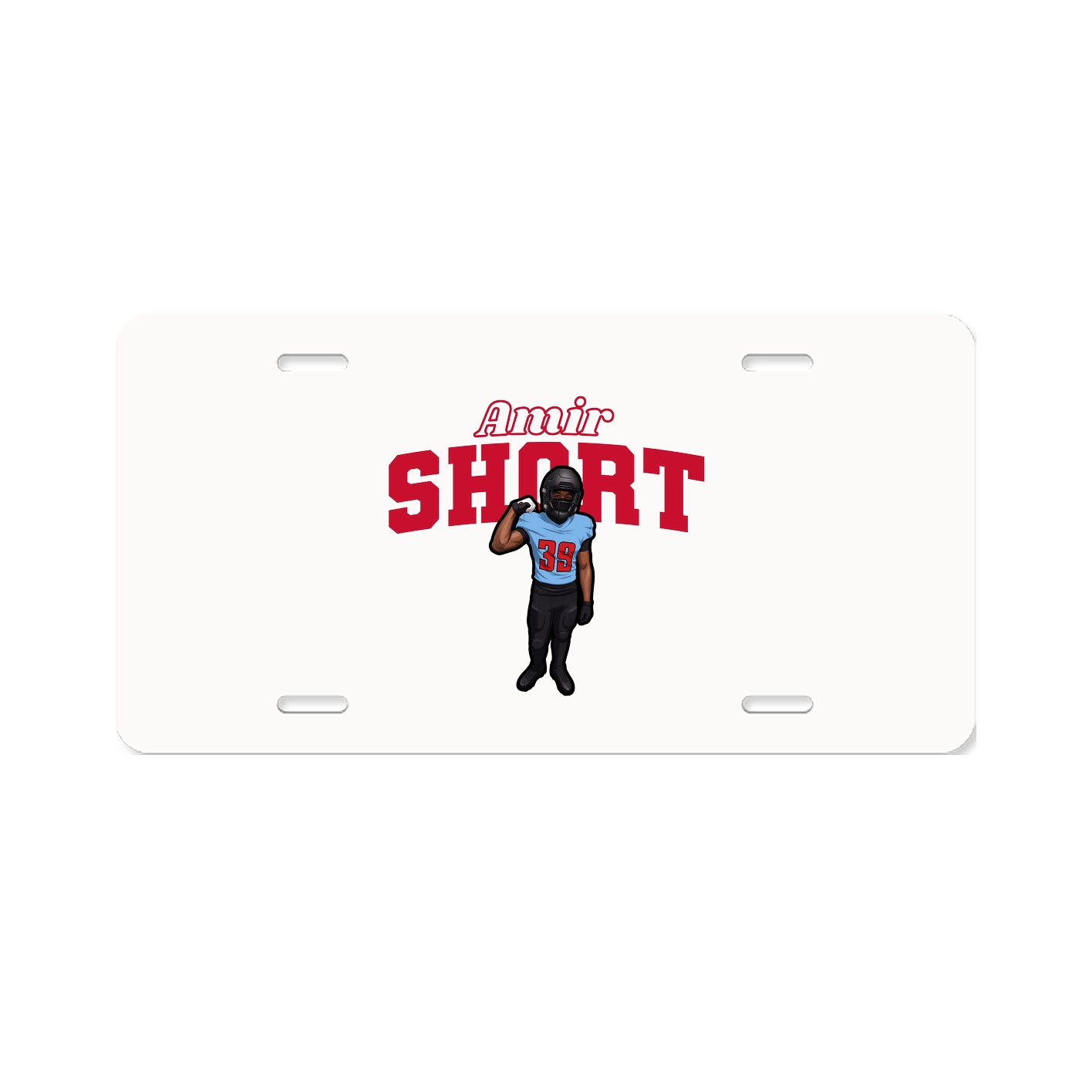 License Plate — Name Arch in Classic