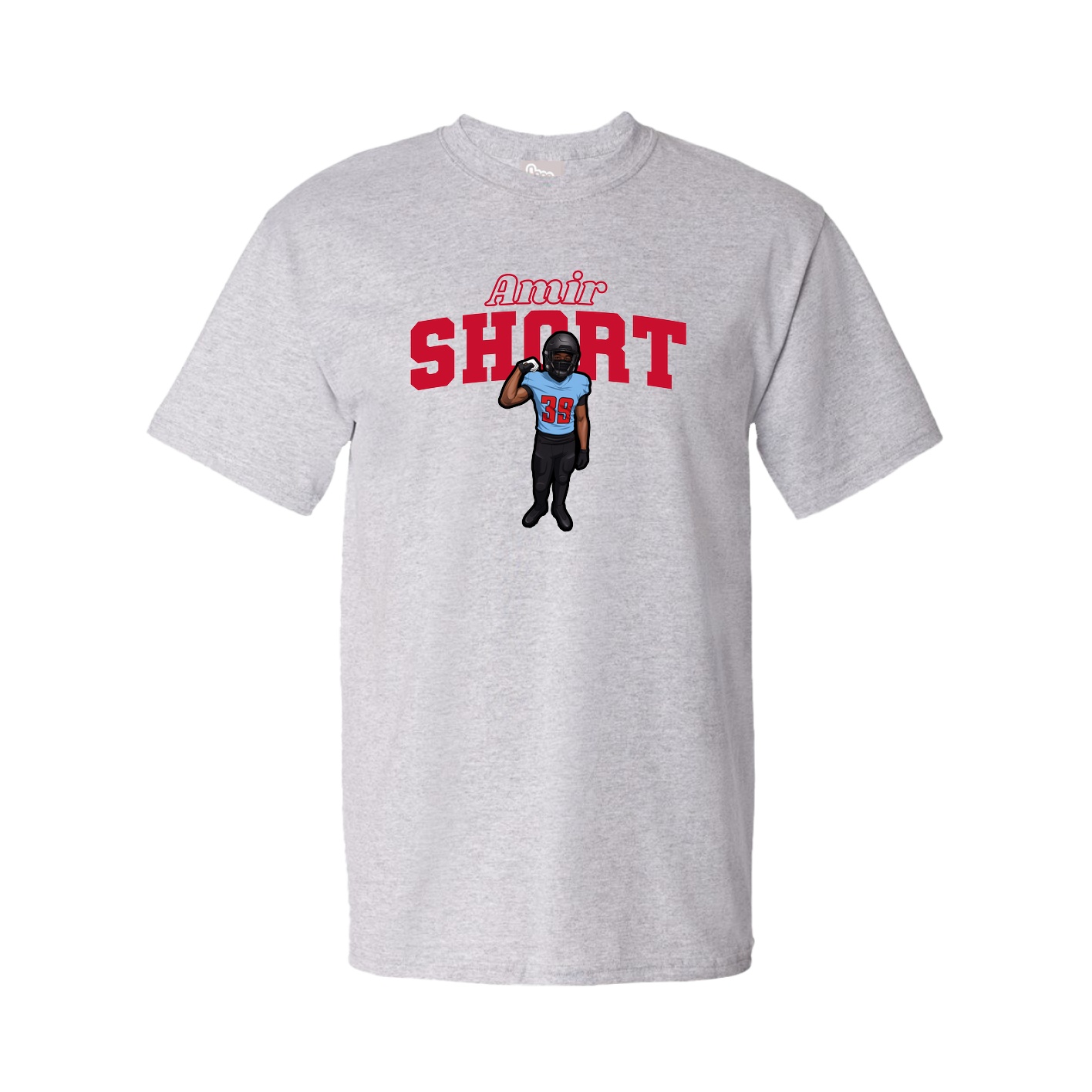 Youth Tee — Name Arch in Grey