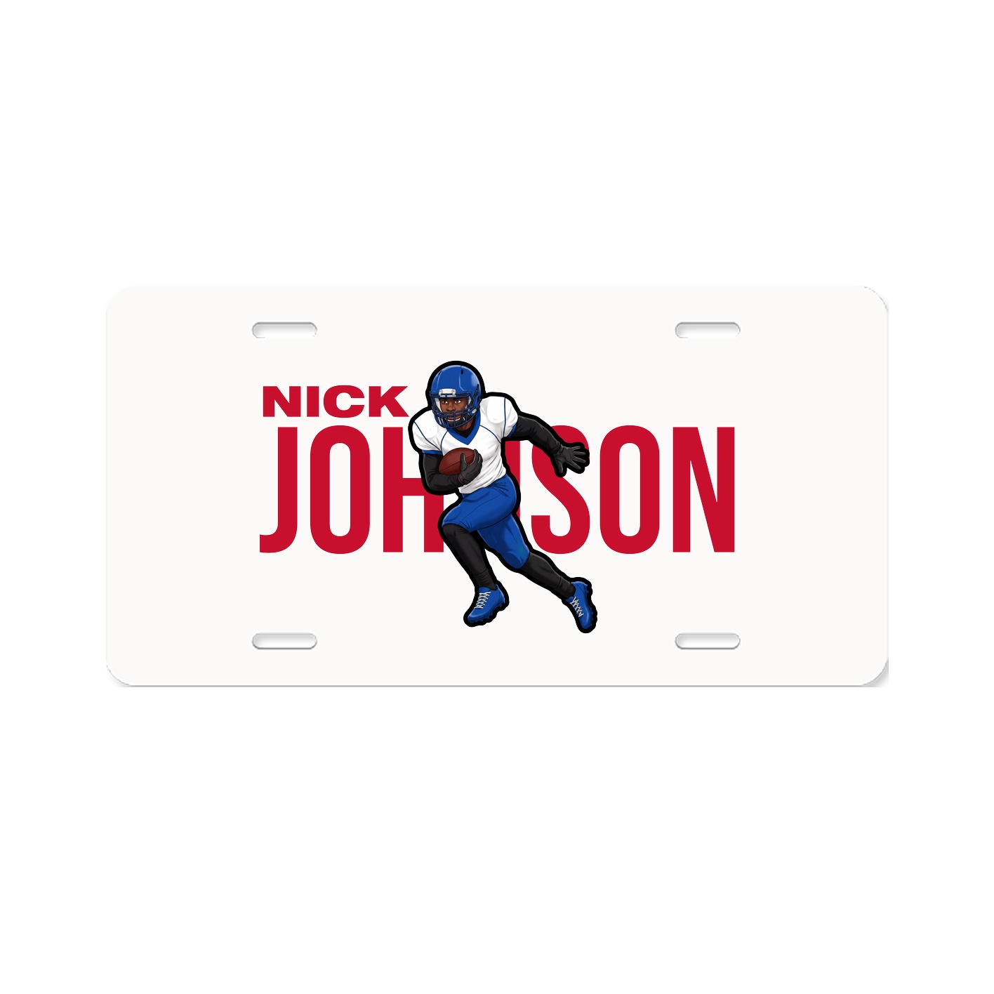 License Plate — Player Name in Classic