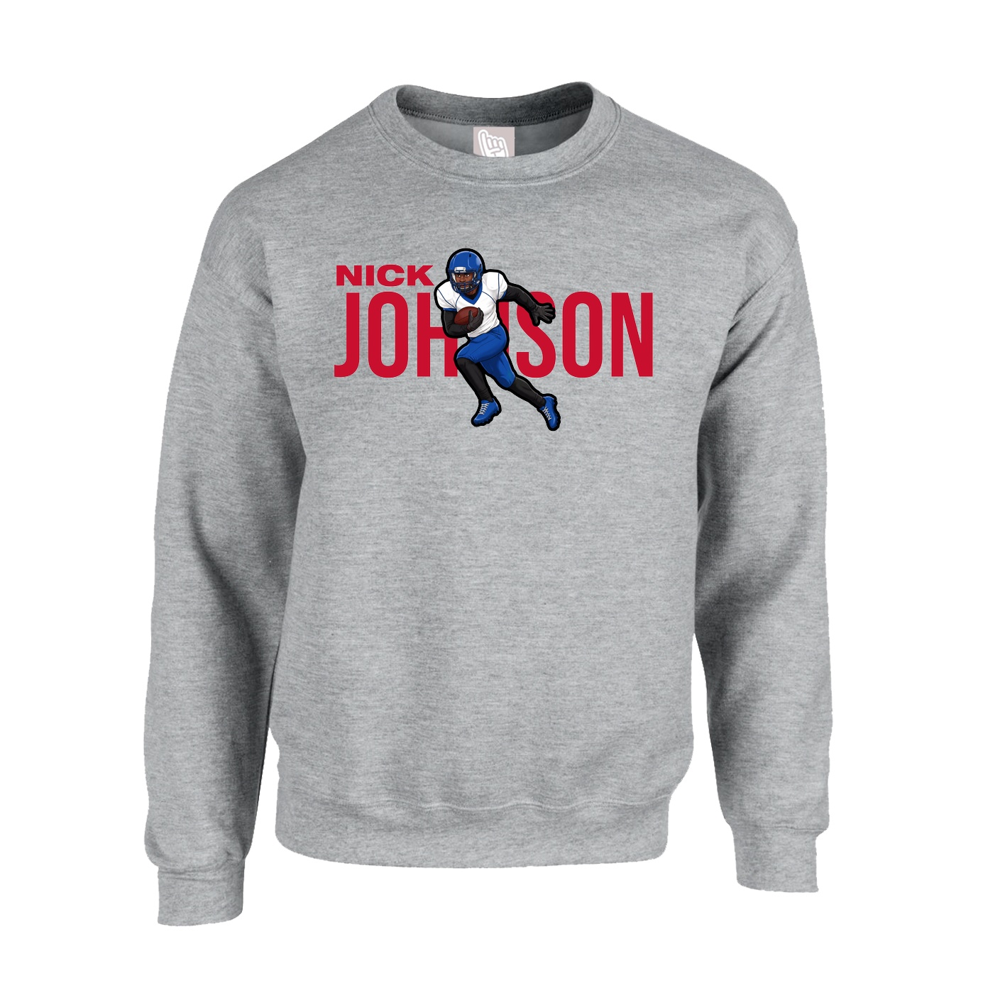 Fleece Crew — Player Name in Grey