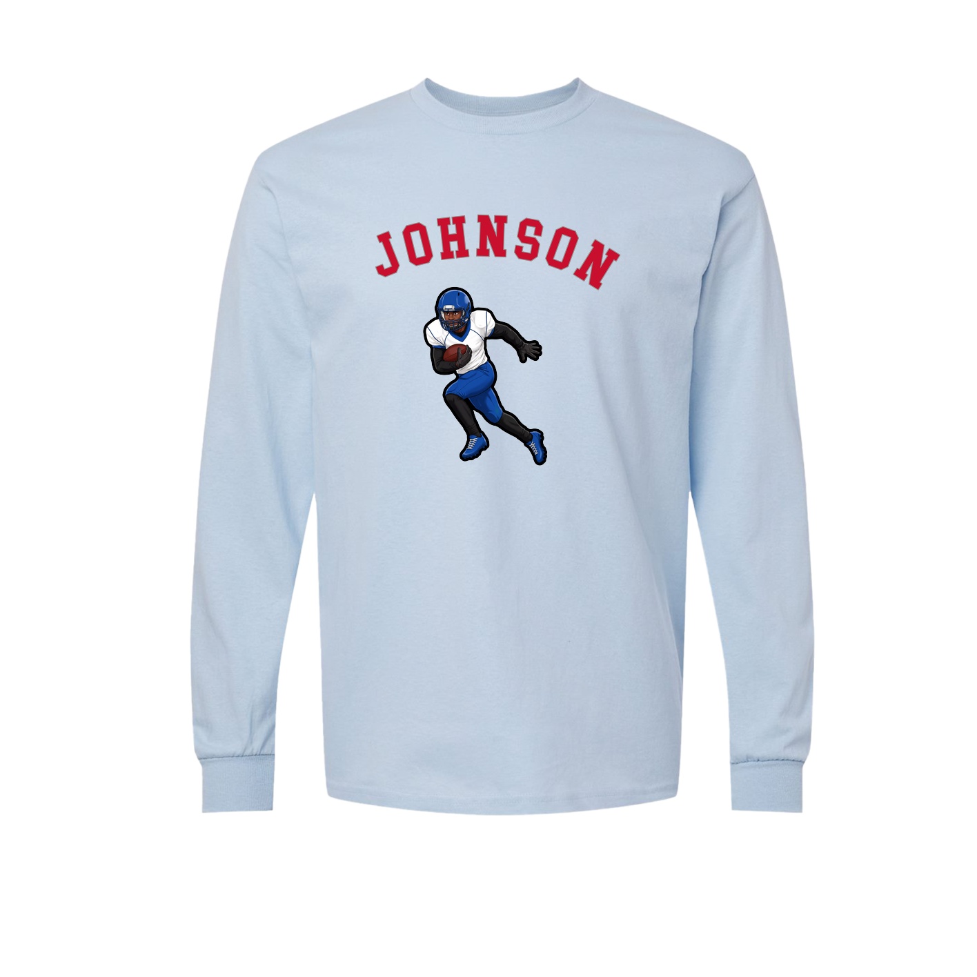 Long Sleeve Tee — Shirsey Arch in Light Blue