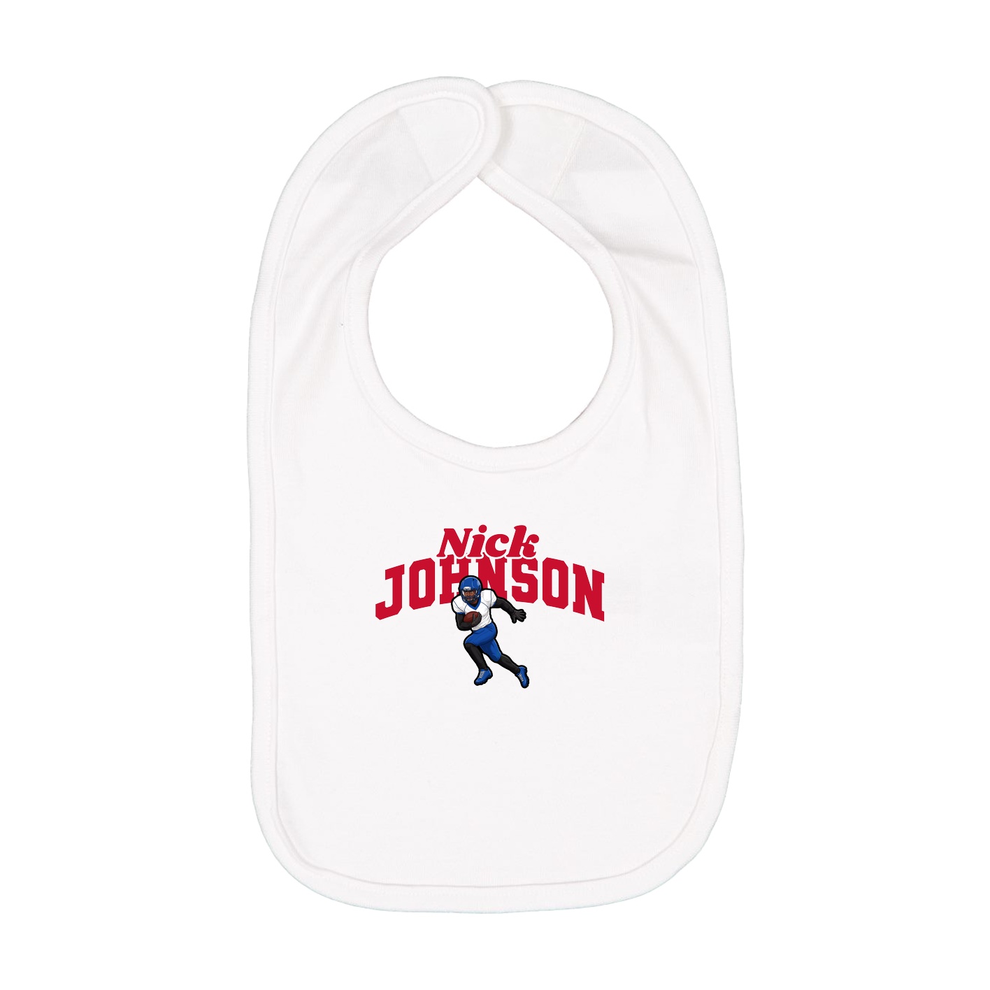 Infant Bib — Signature Arch in White