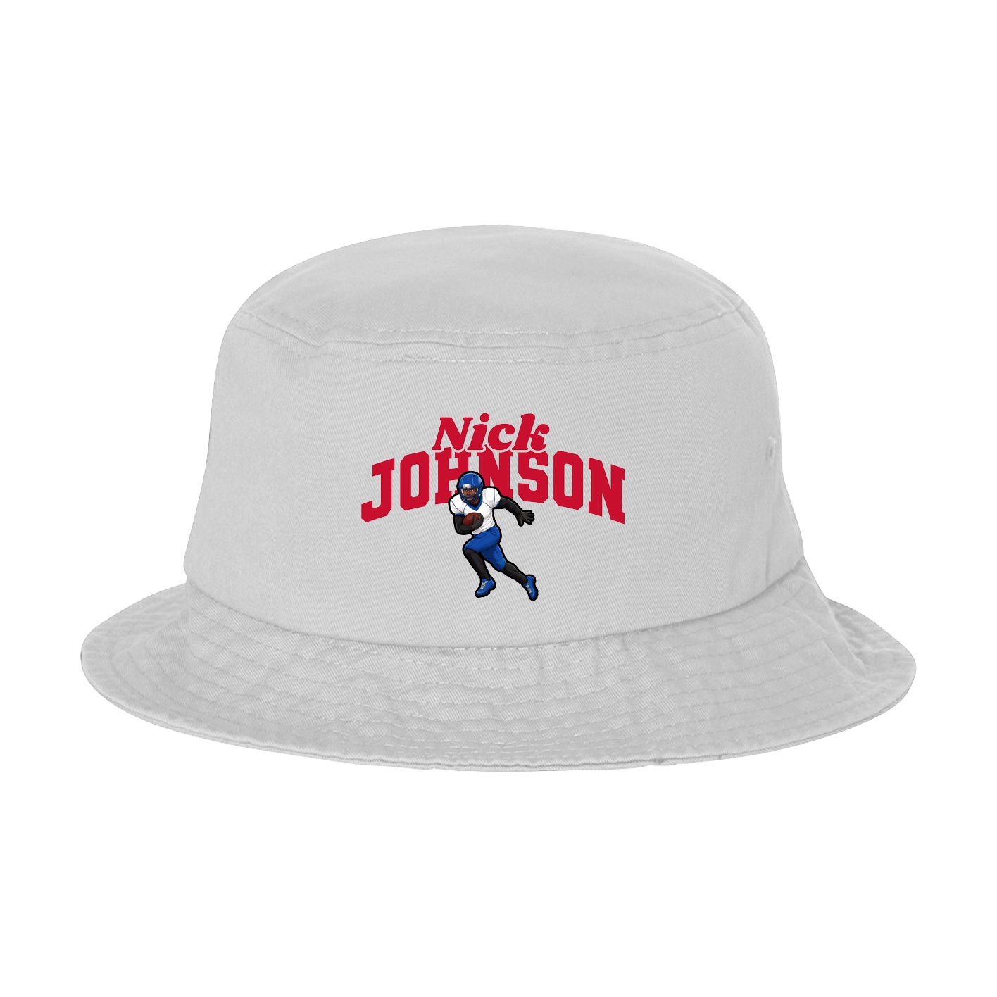 Bucket Cap — Signature Arch in White