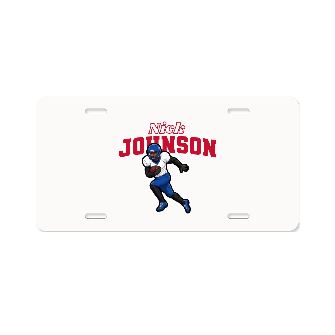 License Plate — Name Arch in Classic