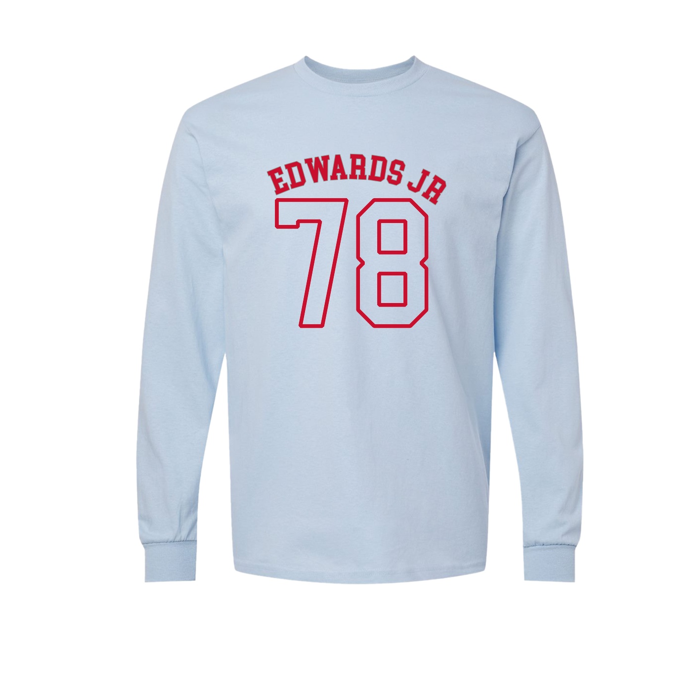 Long Sleeve Tee — Shirsey Arch in Light Blue