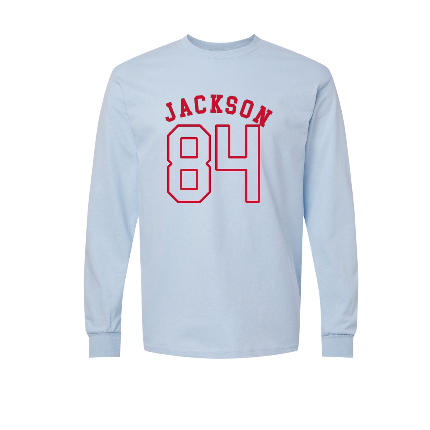 Long Sleeve Tee — Shirsey Arch in Light Blue