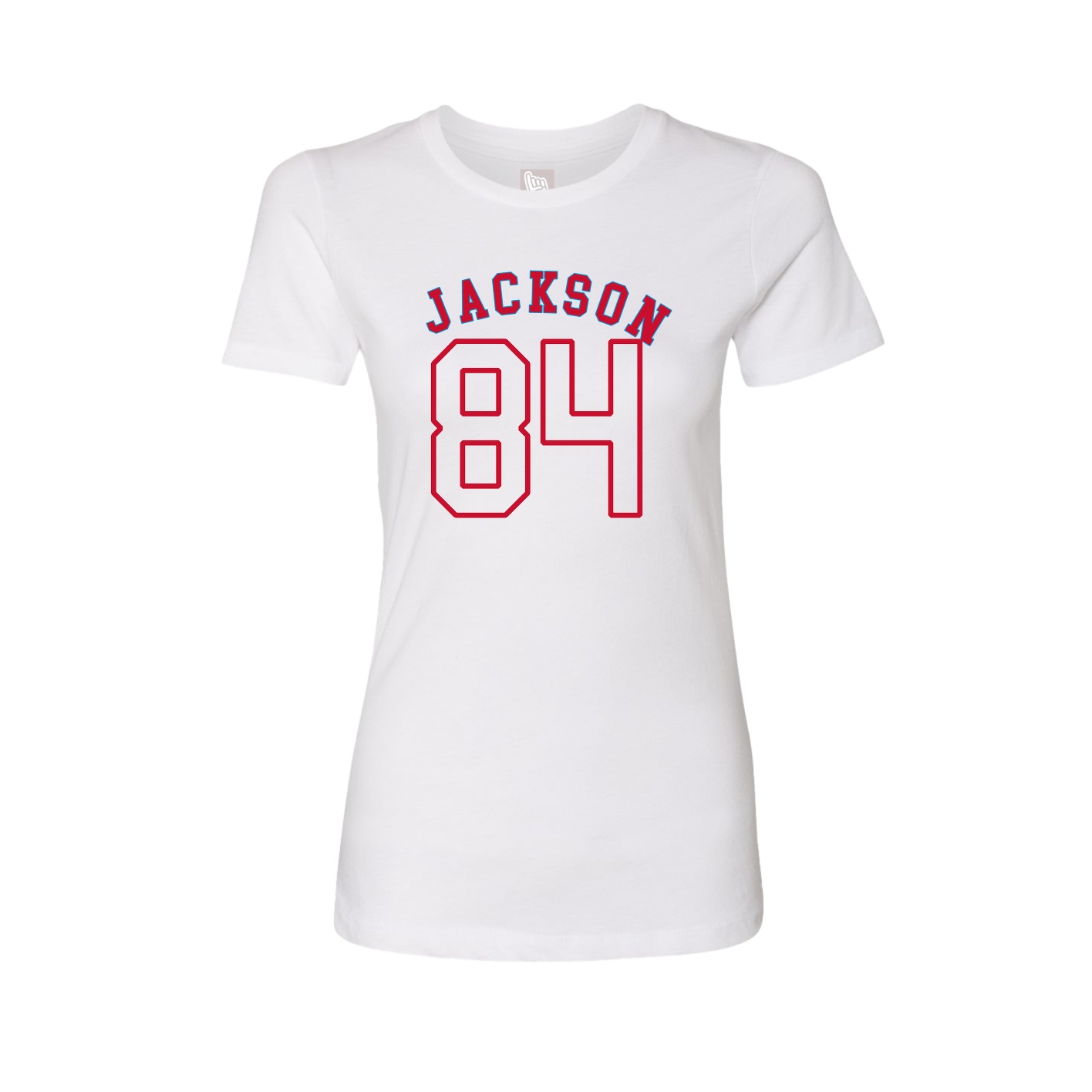 Fitted Women's Tee — Shirsey Arch in White