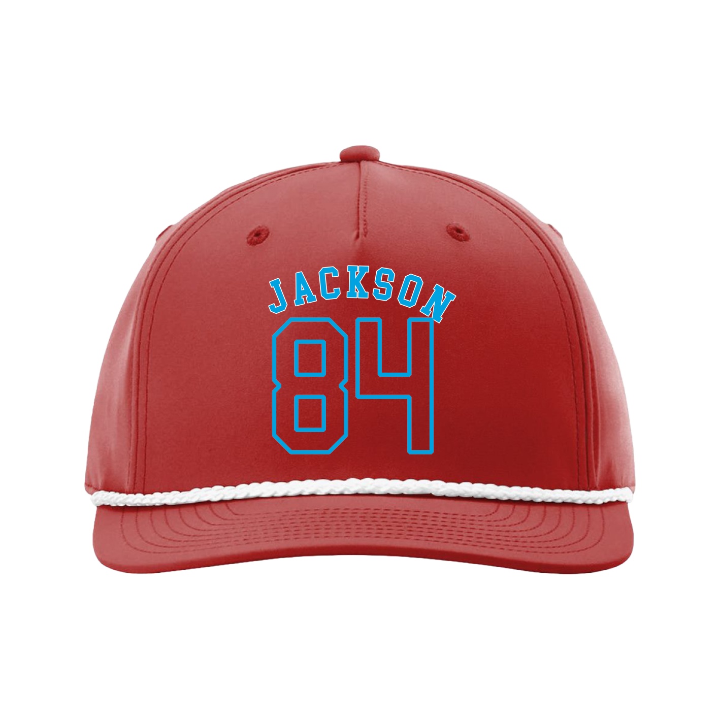 Five-Panel Classic Rope Cap — Shirsey Arch in Red