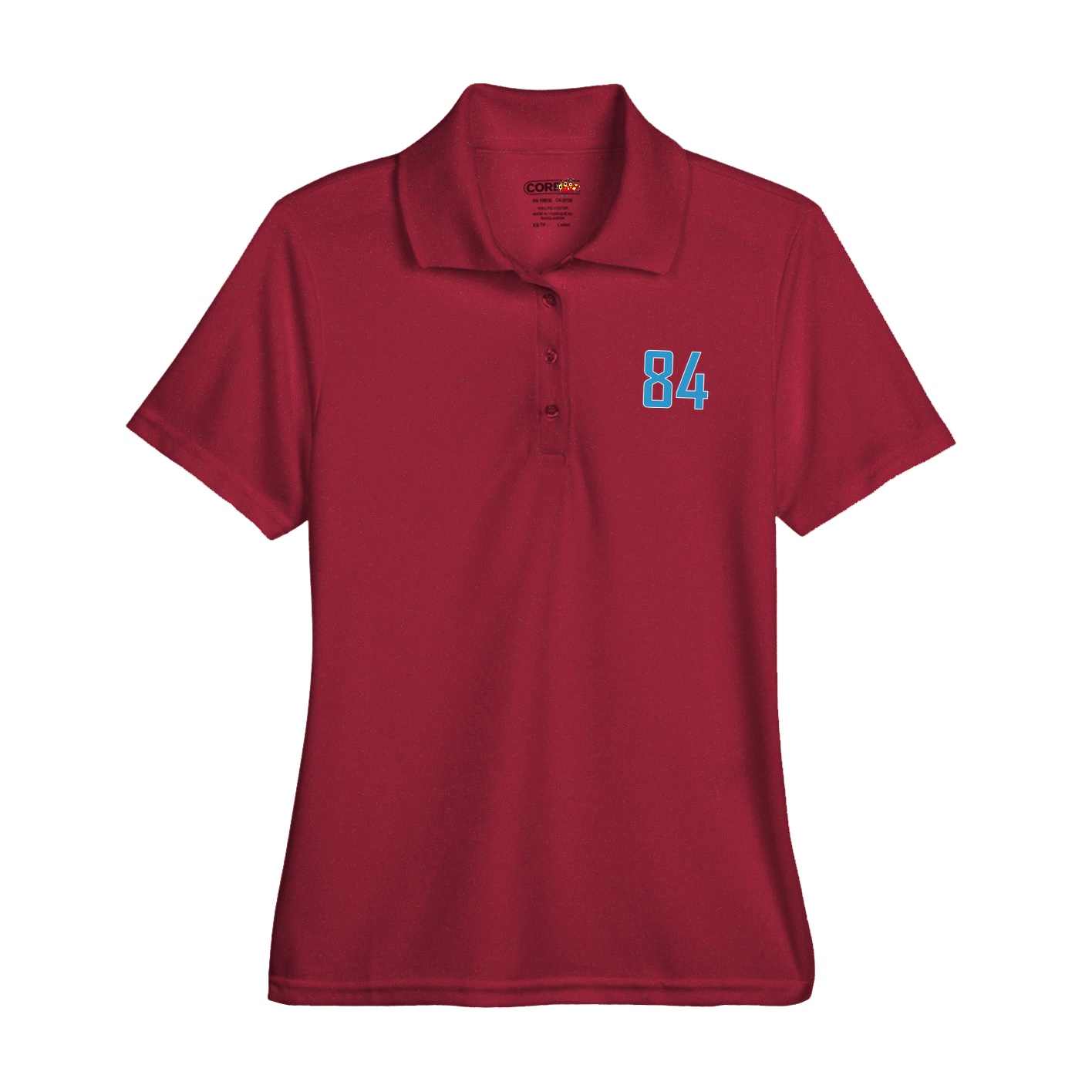 Womens Performance Polo — Front Shirsy in Red
