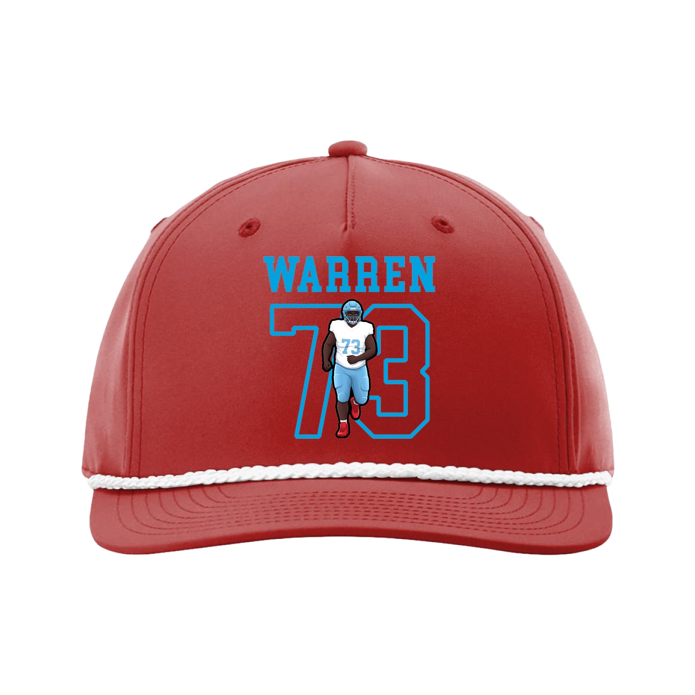 Five-Panel Classic Rope Cap — Shirsey in Red