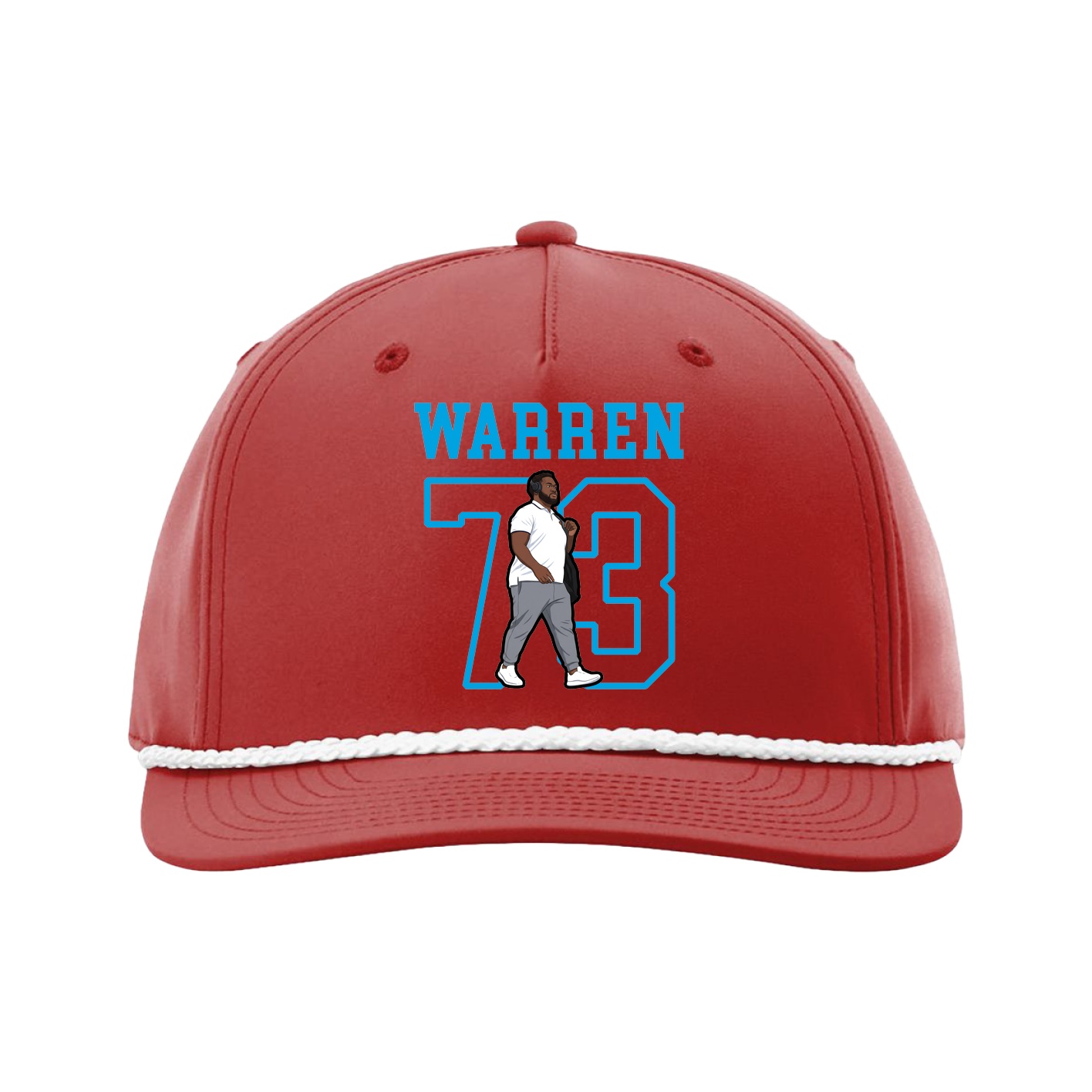 Five-Panel Classic Rope Cap — Shirsey in Red