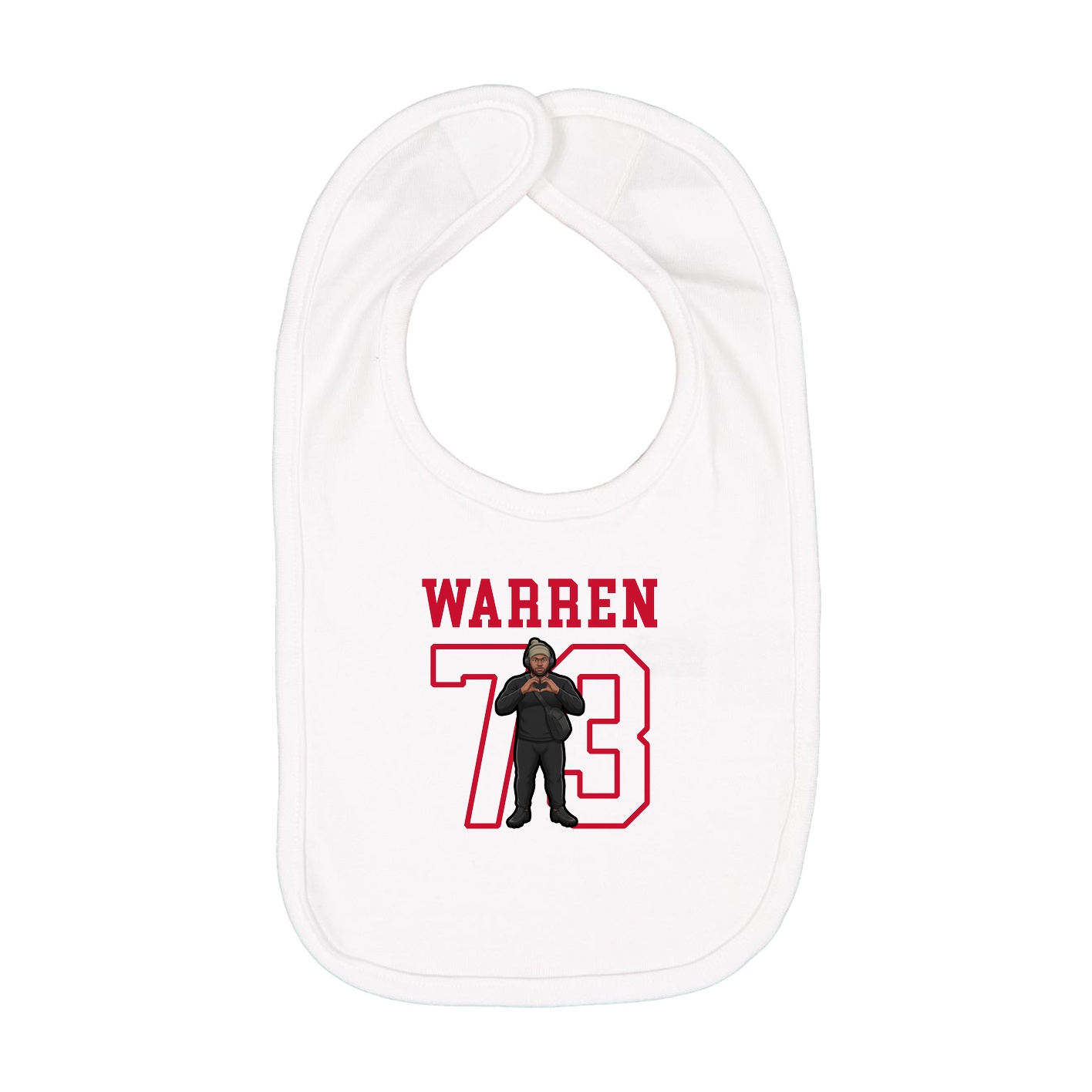 Infant Bib — Shirsey in White