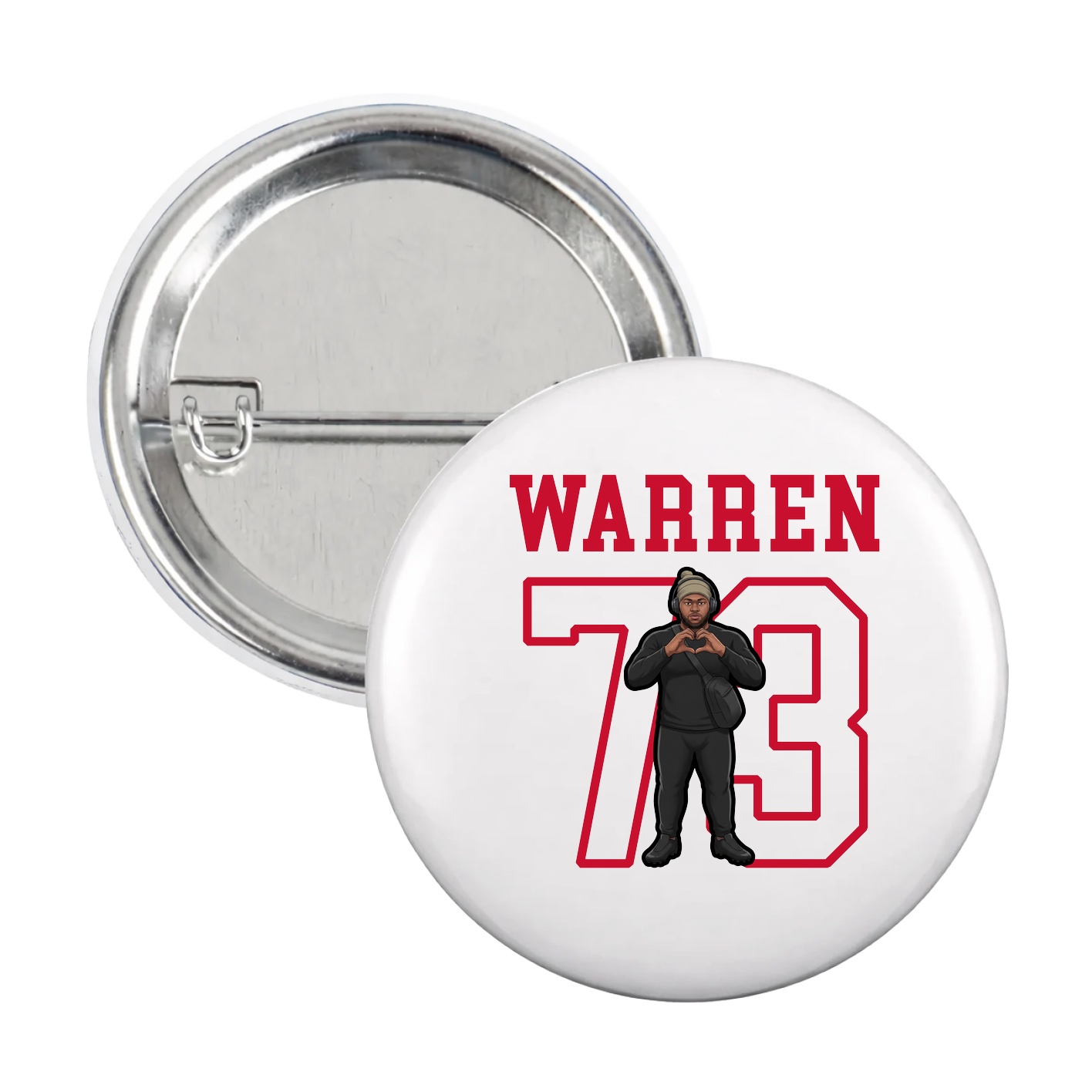 Game Day Button — Shirsey in White