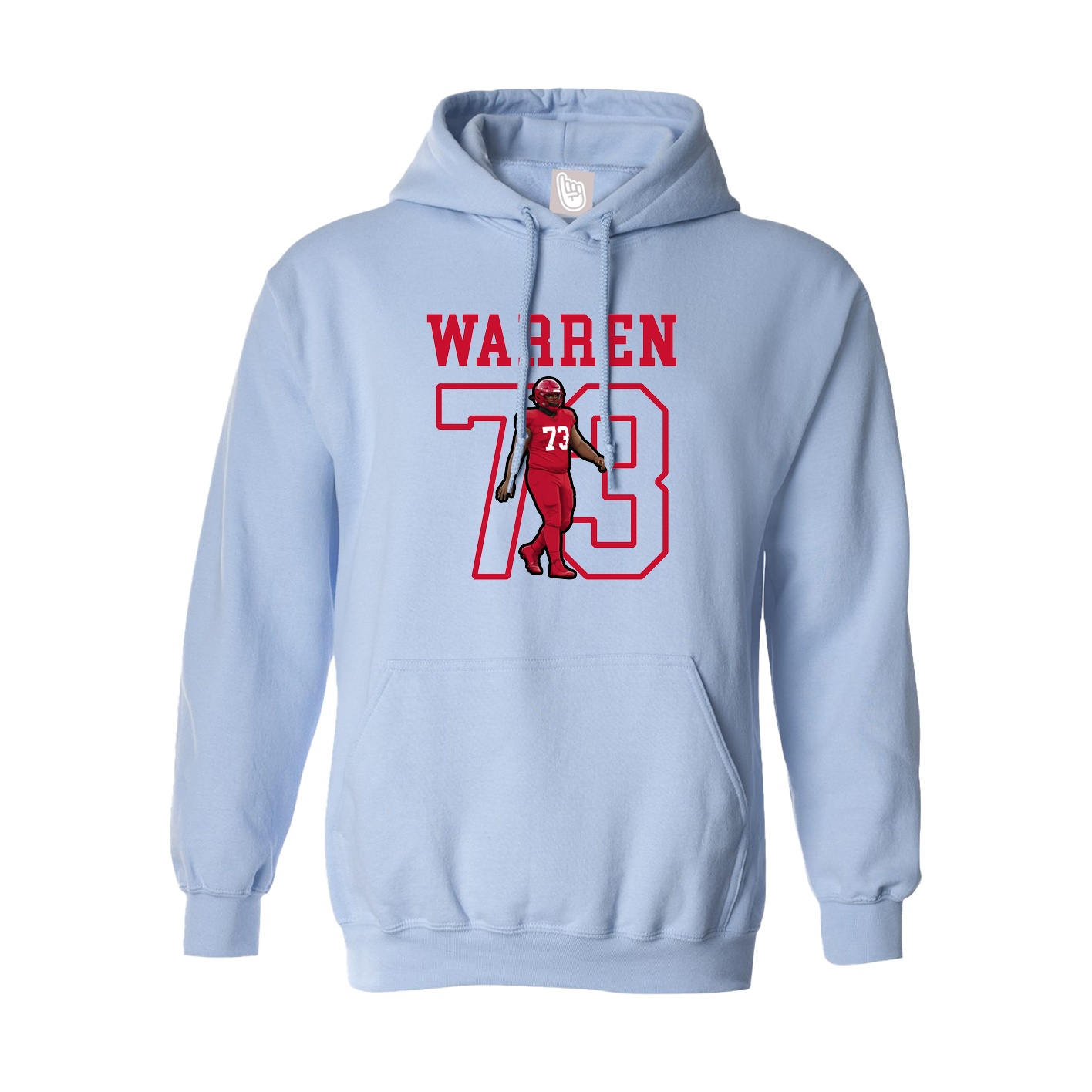 Hoodie — Shirsey in Light Blue