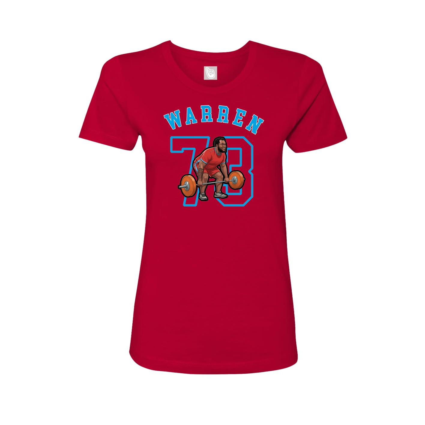 Fitted Women's Tee — Shirsey Arch in Red