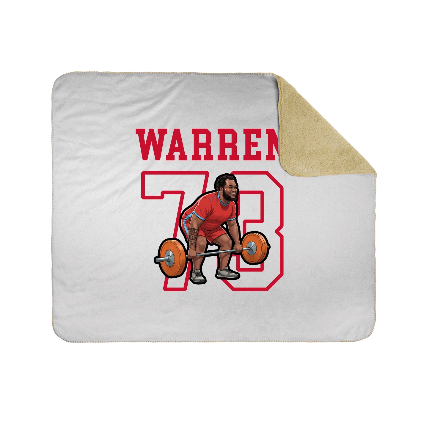 Throw Blanket — Shirsey in White