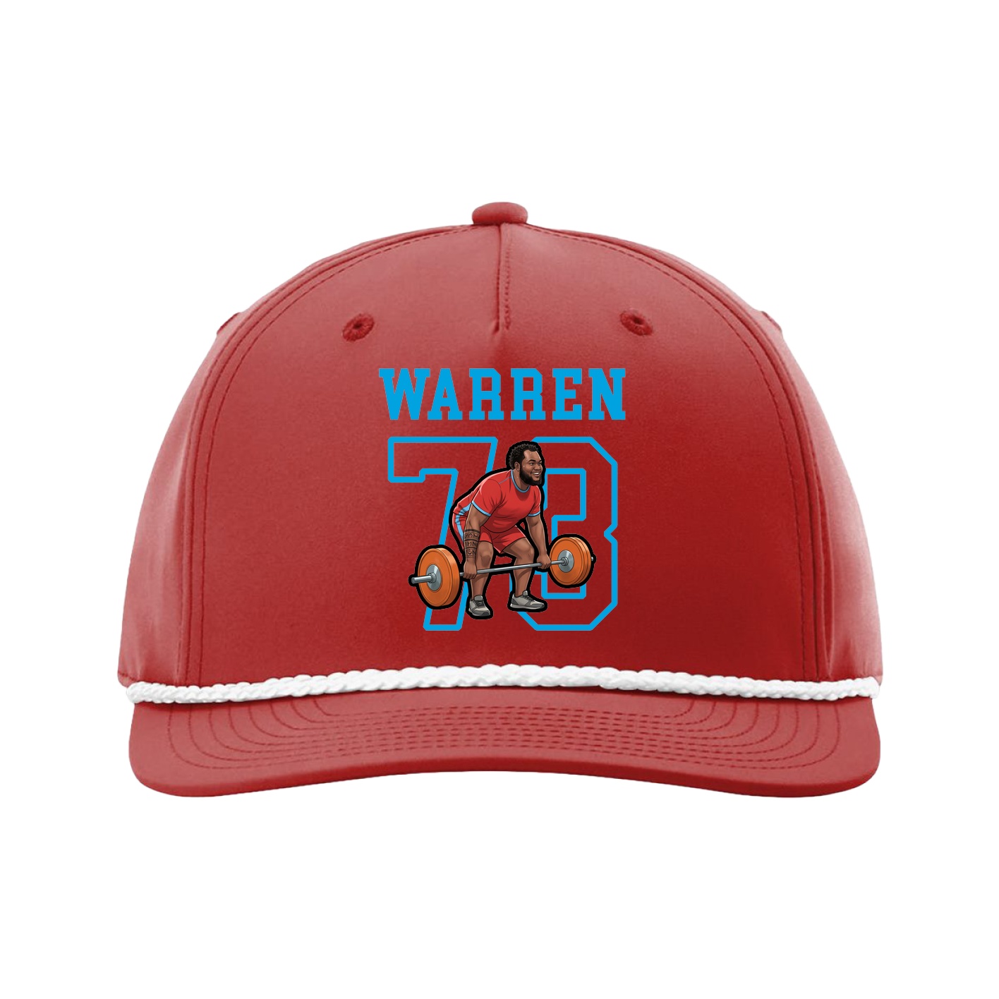 Five-Panel Classic Rope Cap — Shirsey in Red