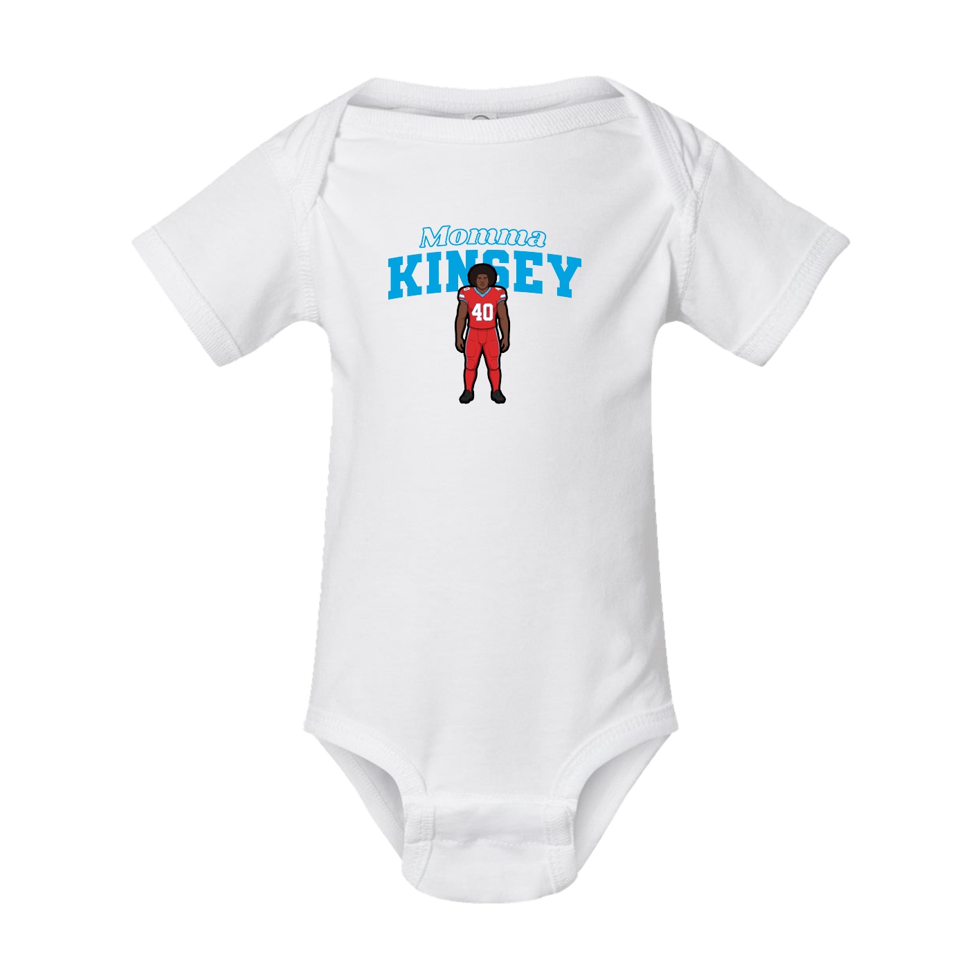 Baby Onesie — Mothers Day Block in White