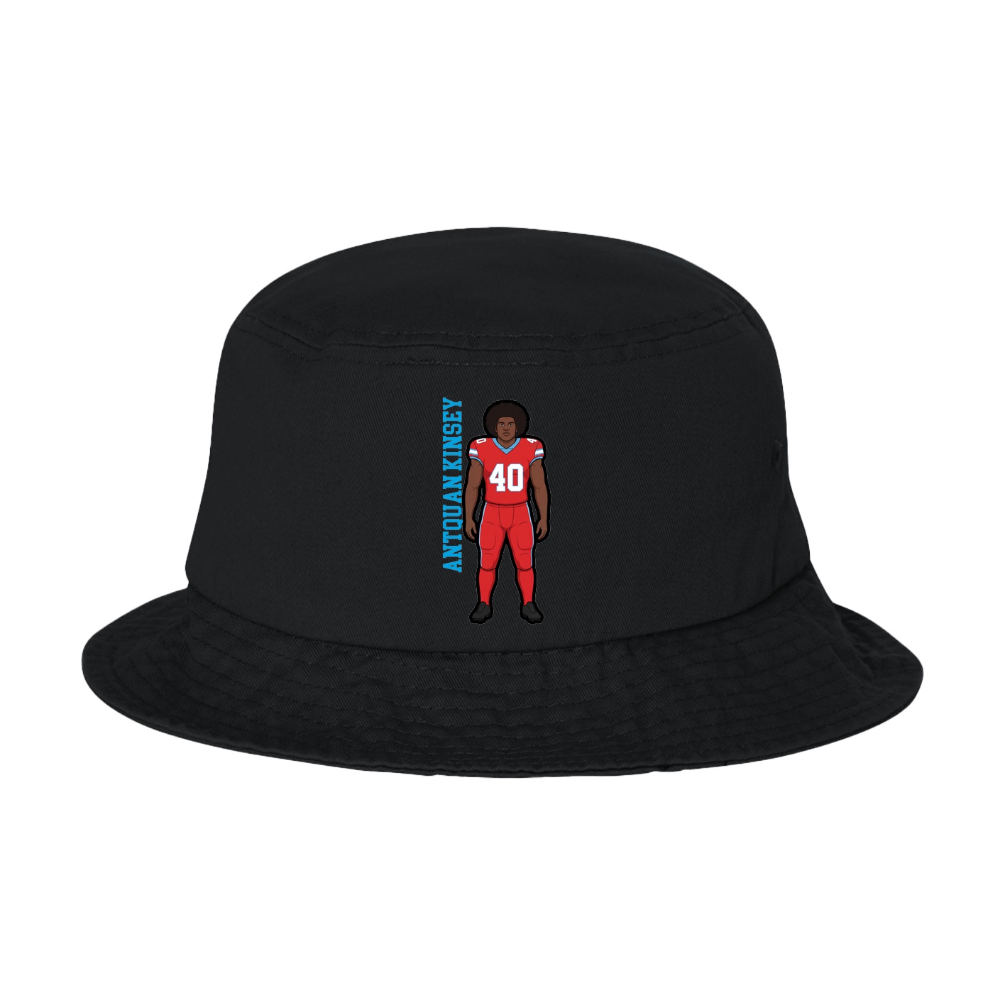 Bucket Cap — Name Vertical in Black
