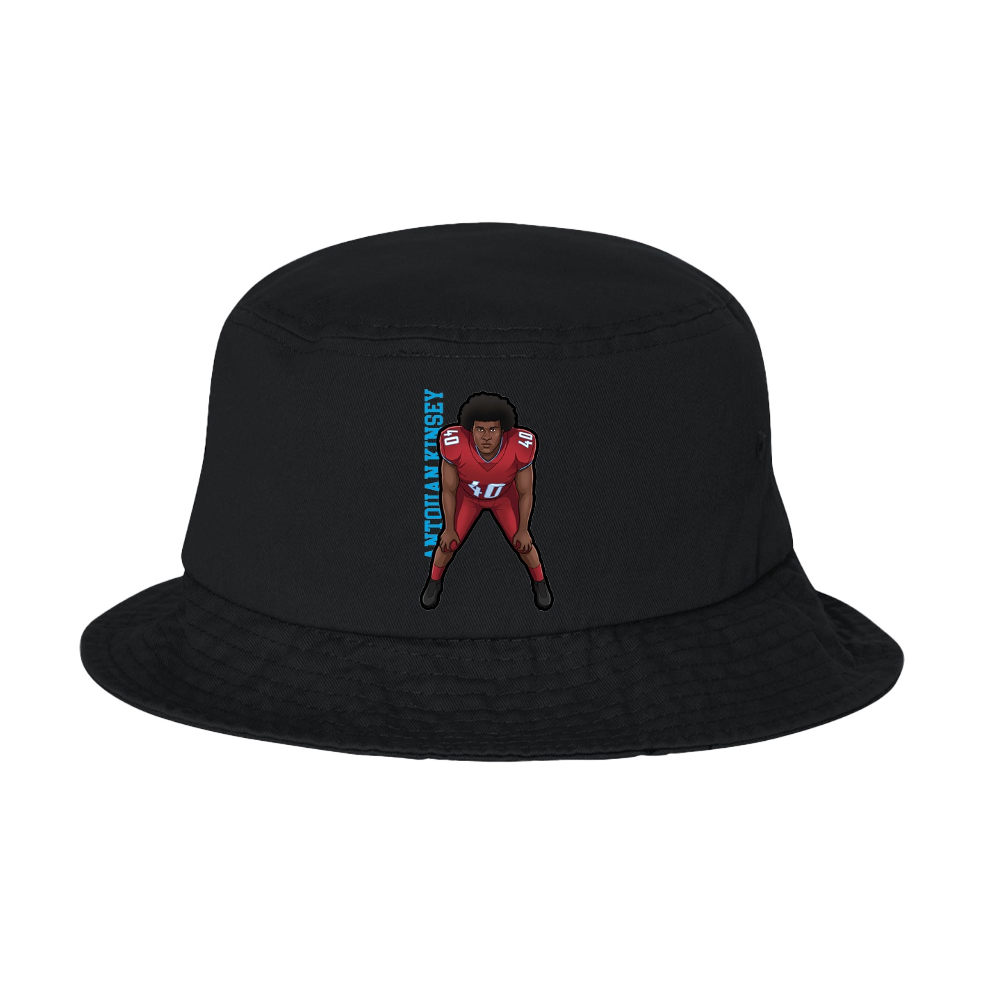 Bucket Cap — Name Vertical in Black