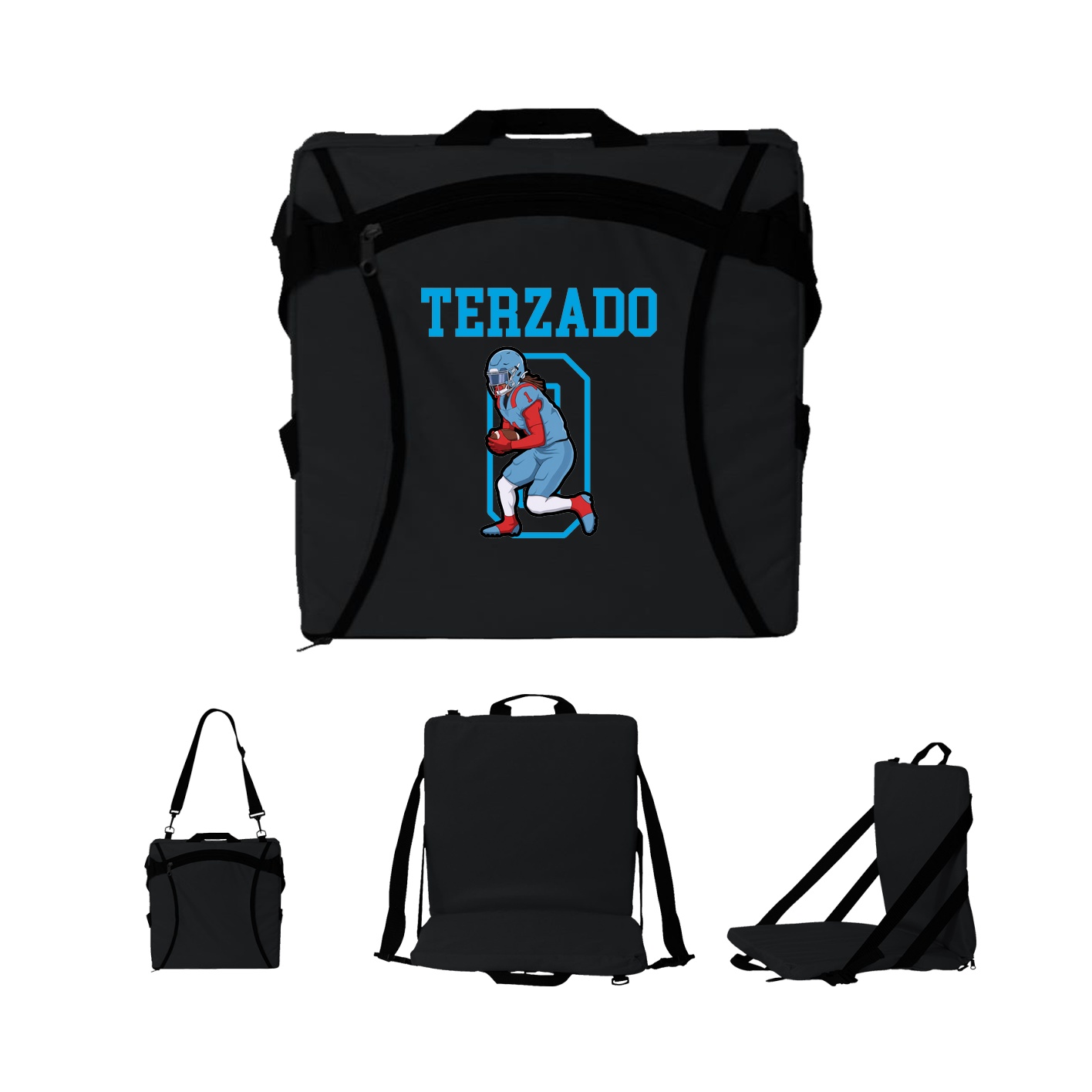 Folding Stadium Seat — Shirsey in Black