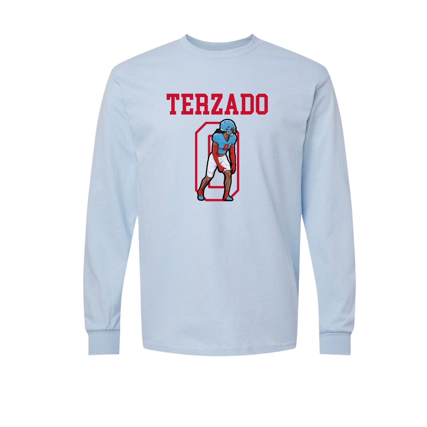 Long Sleeve Tee — Shirsey in Light Blue
