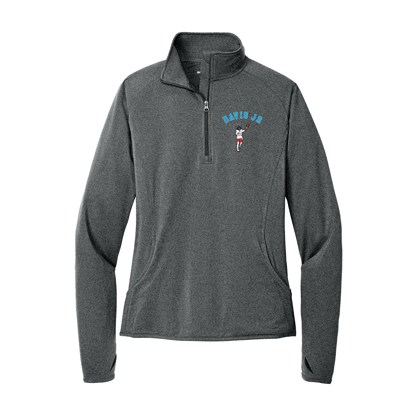 Women's Q-Zip Pullover — Shirsey Arch in Grey