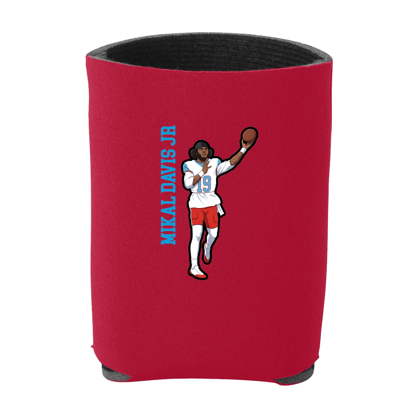 Can Holder — Name Vertical in Red
