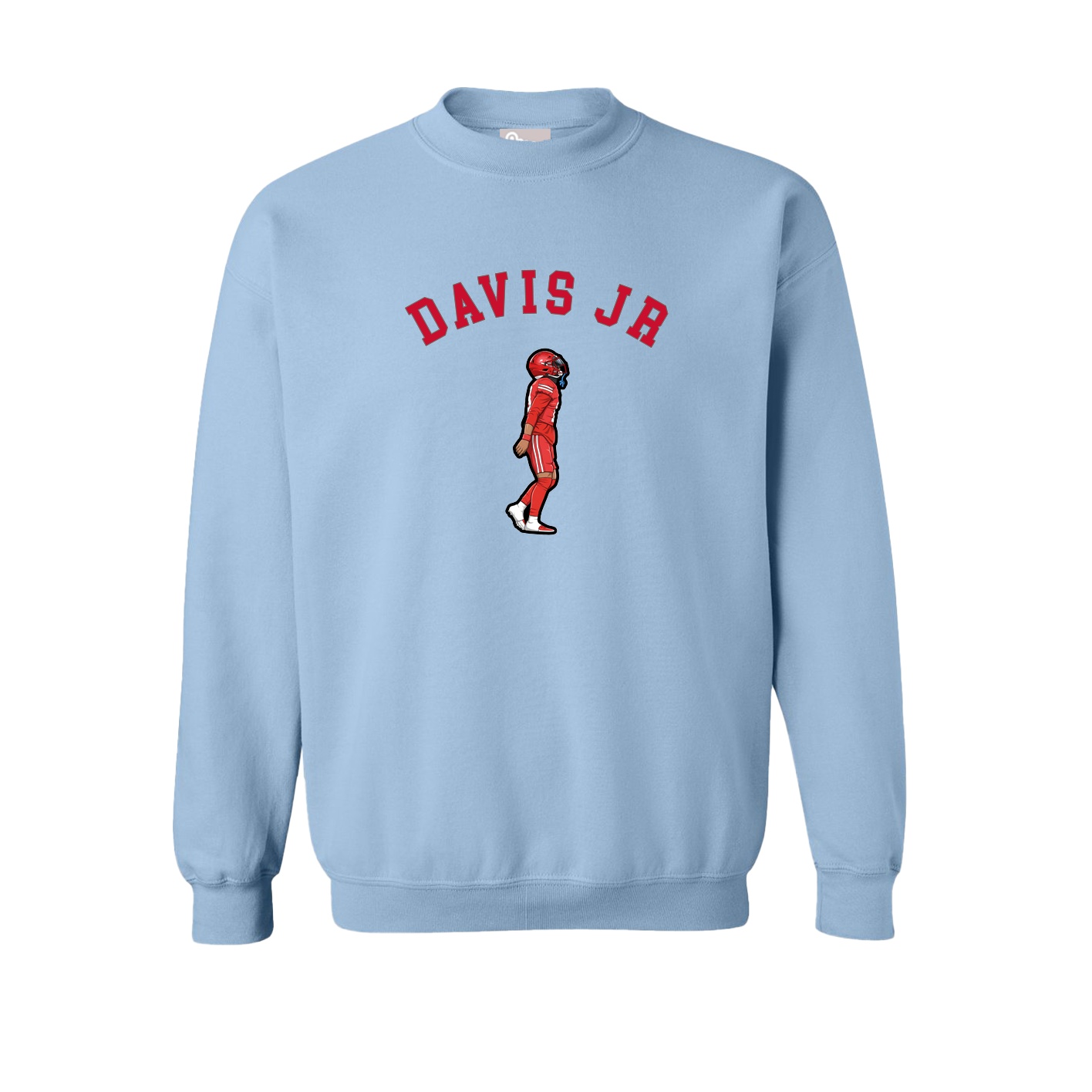 Fleece Crew — Shirsey Arch in Light Blue