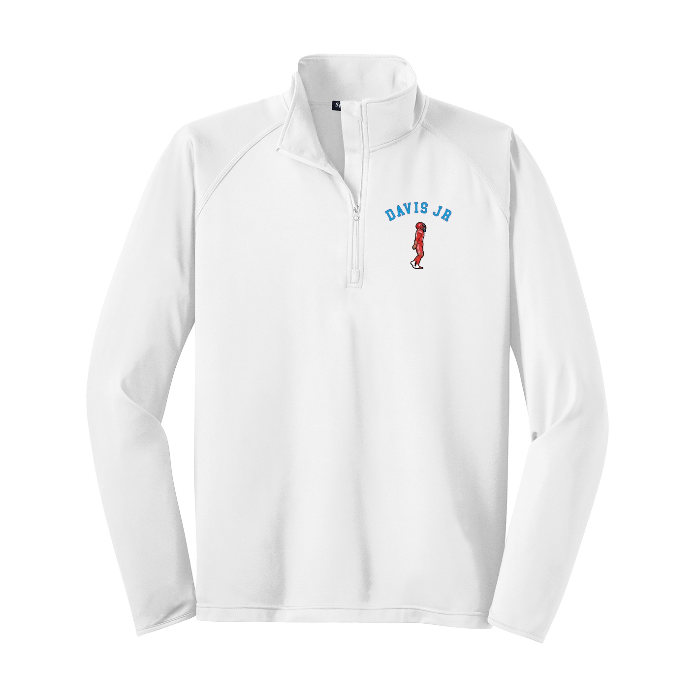 Q-Zip Pullover — Shirsey Arch in White