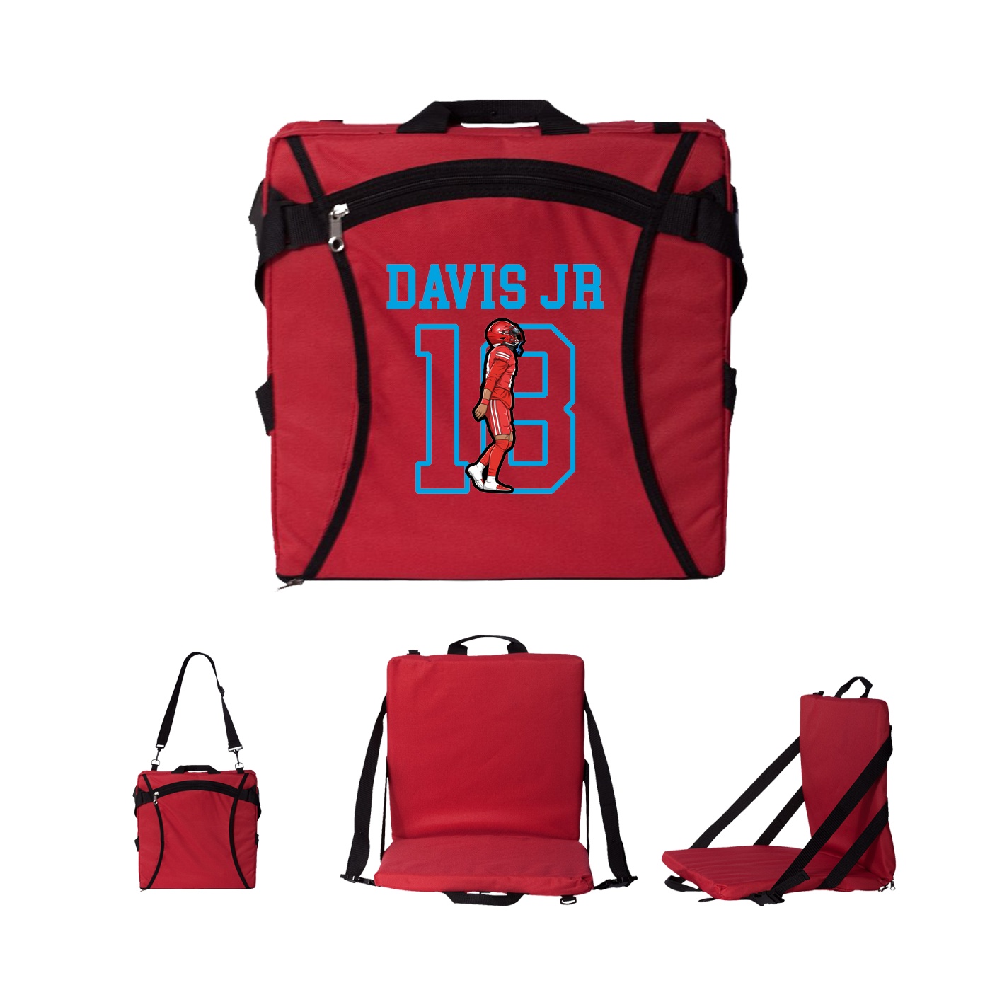Folding Stadium Seat — Shirsey in Red