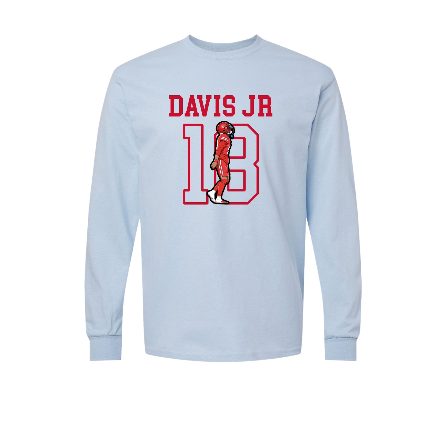 Long Sleeve Tee — Shirsey in Light Blue