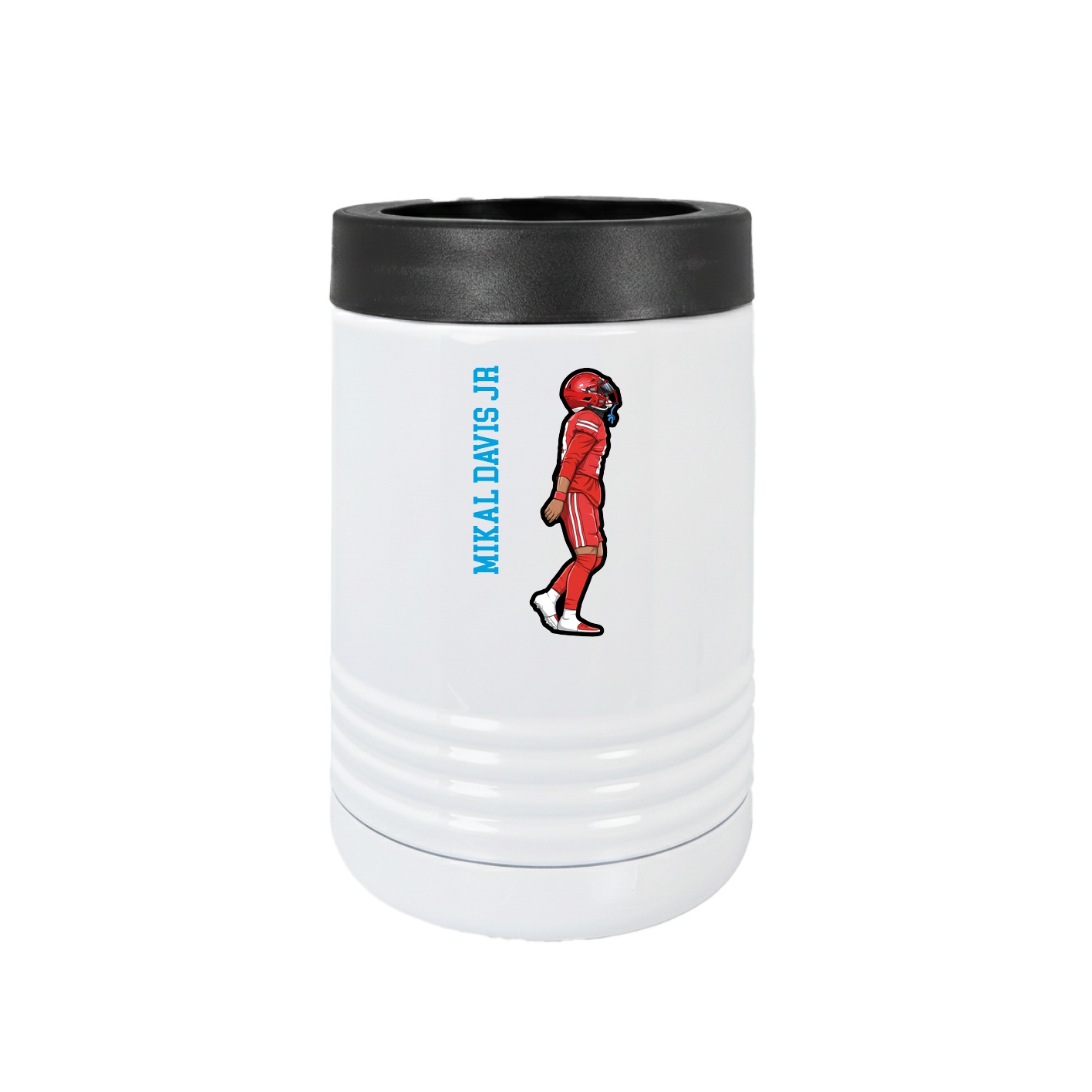 Beverage Holder — Name Vertical in White