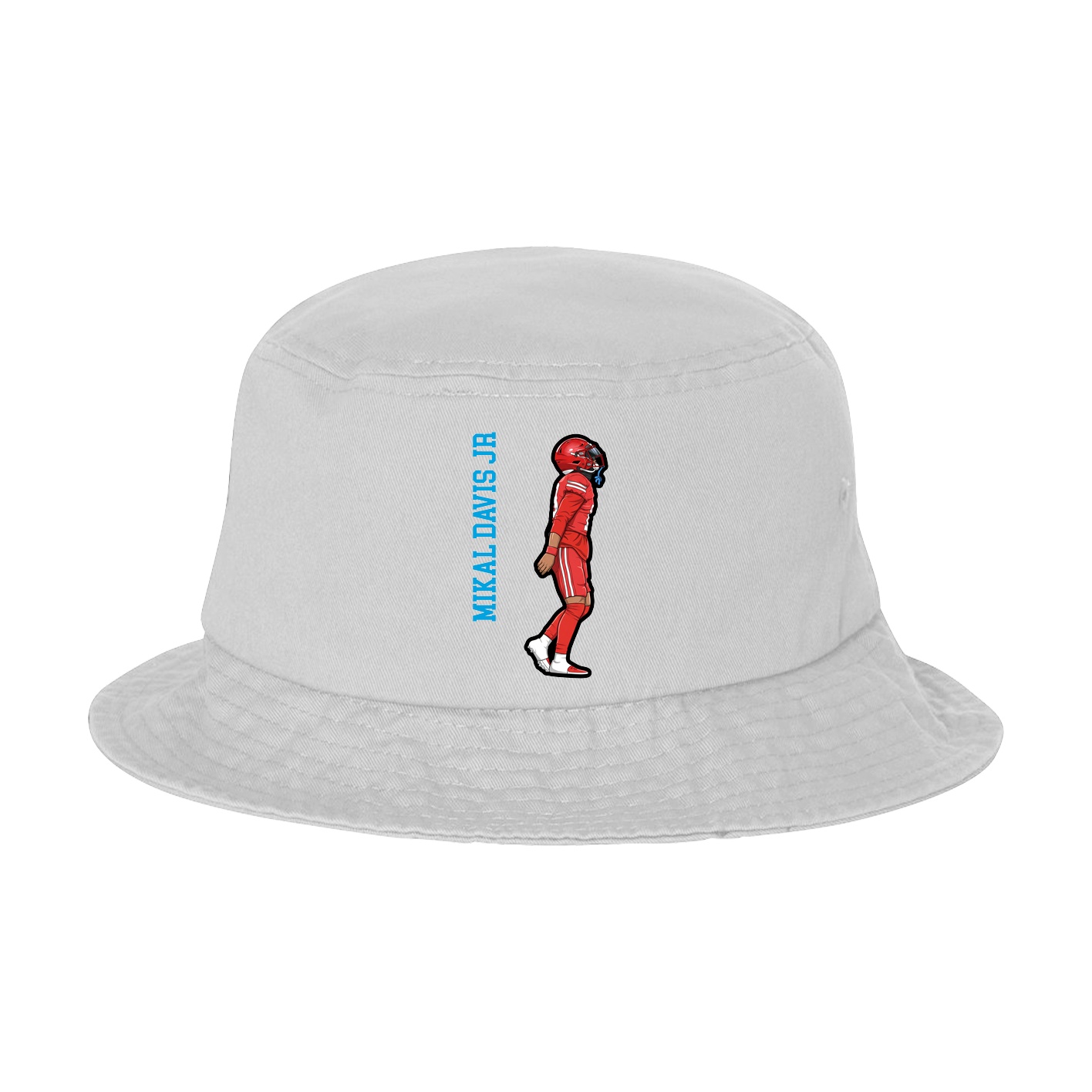 Bucket Cap — Name Vertical in White