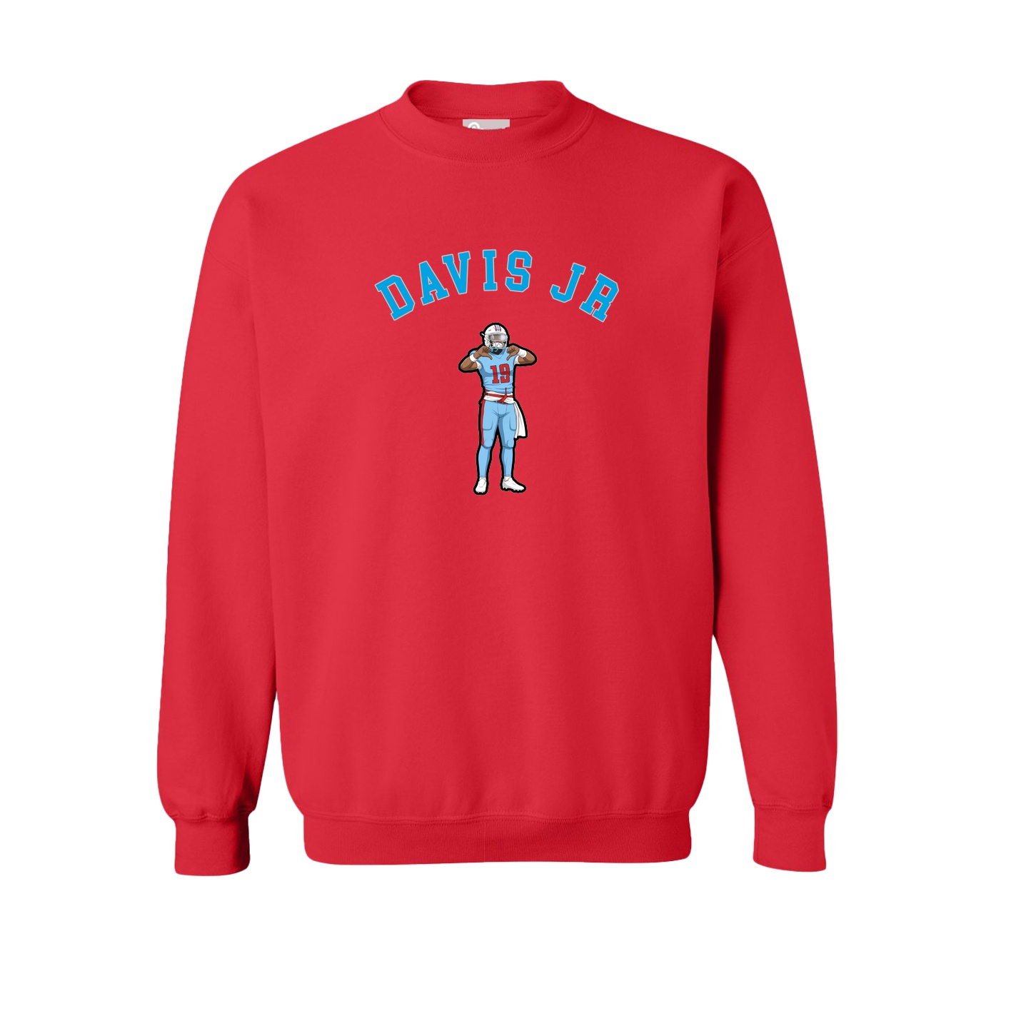 Fleece Crew — Shirsey Arch in Red