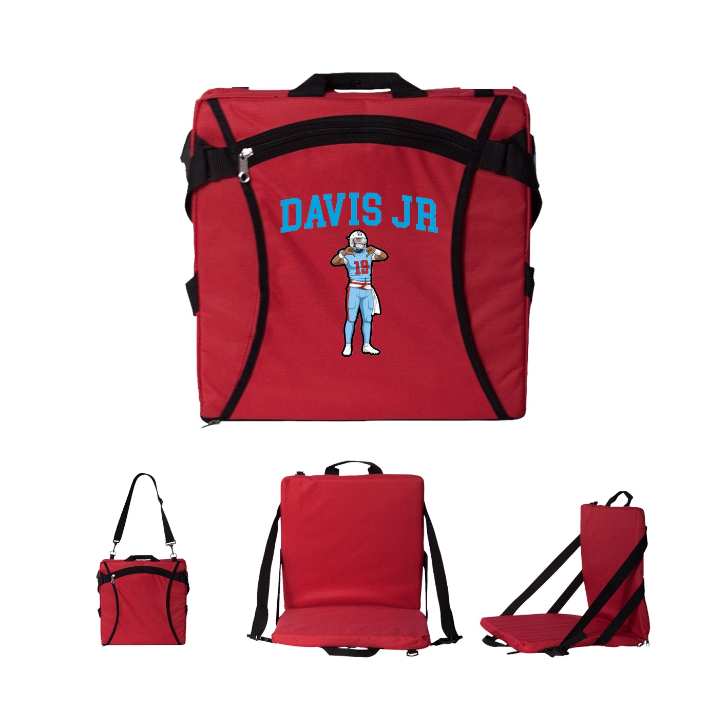 Folding Stadium Seat — Shirsey in Red