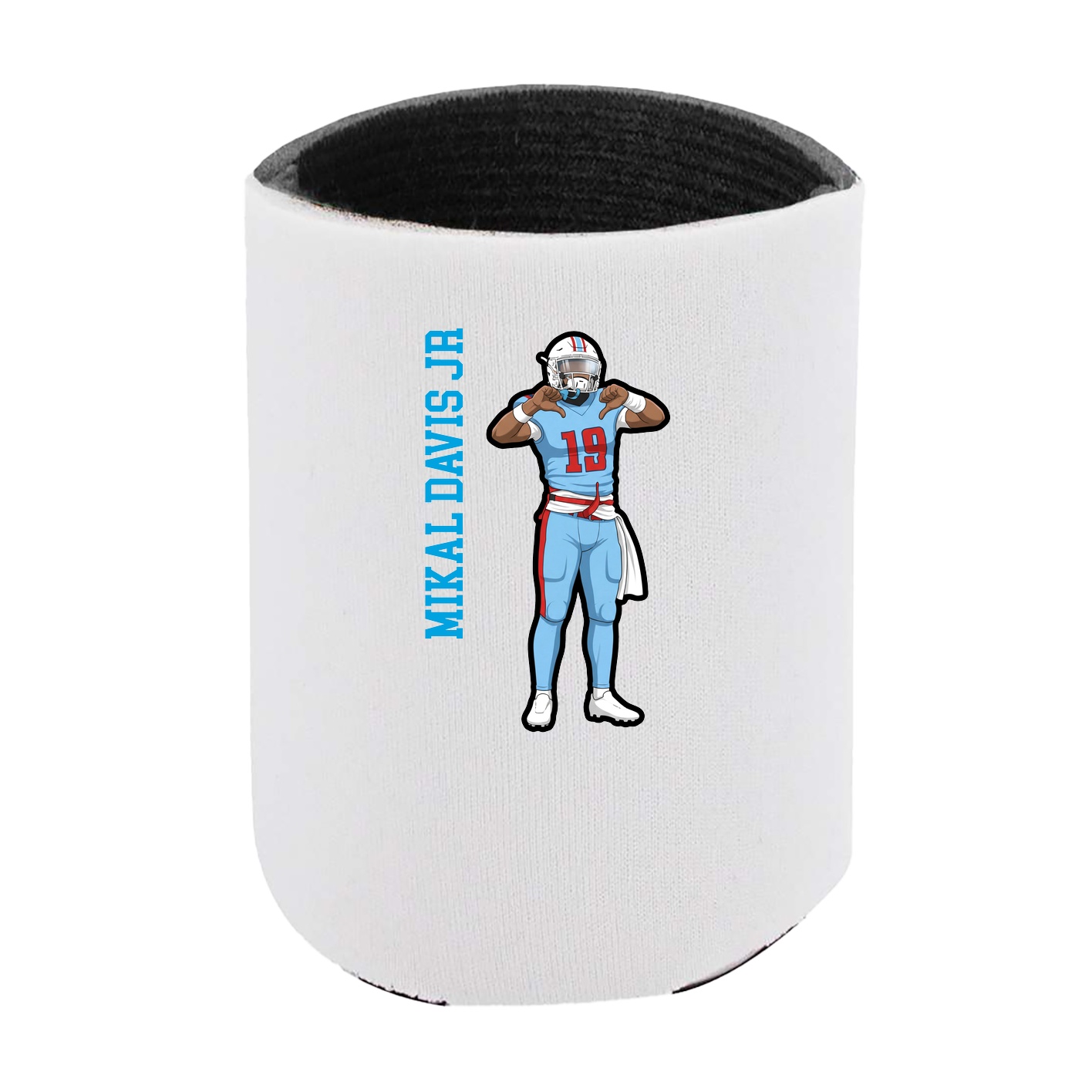 Can Holder — Name Vertical in White