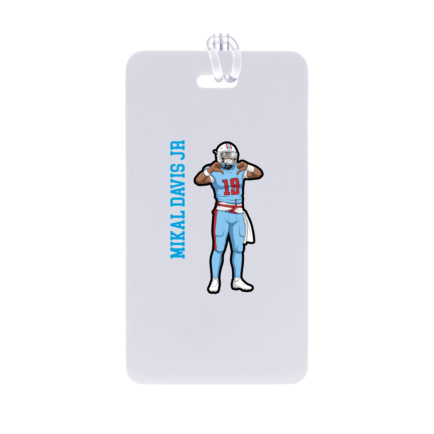 Bag Tag — Name Vertical in Classic
