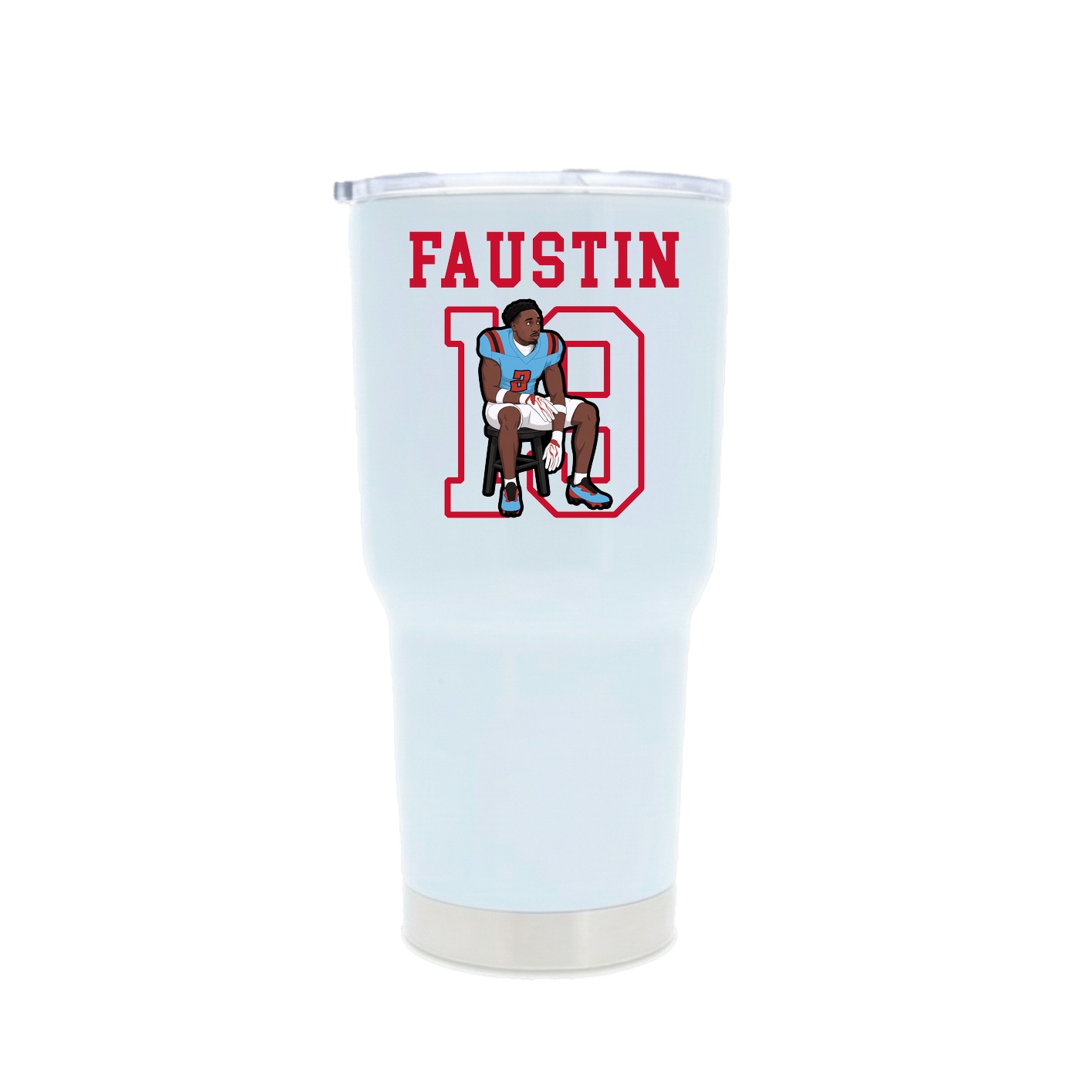 30oz Stainless Steel Tumbler — Shirsey in White