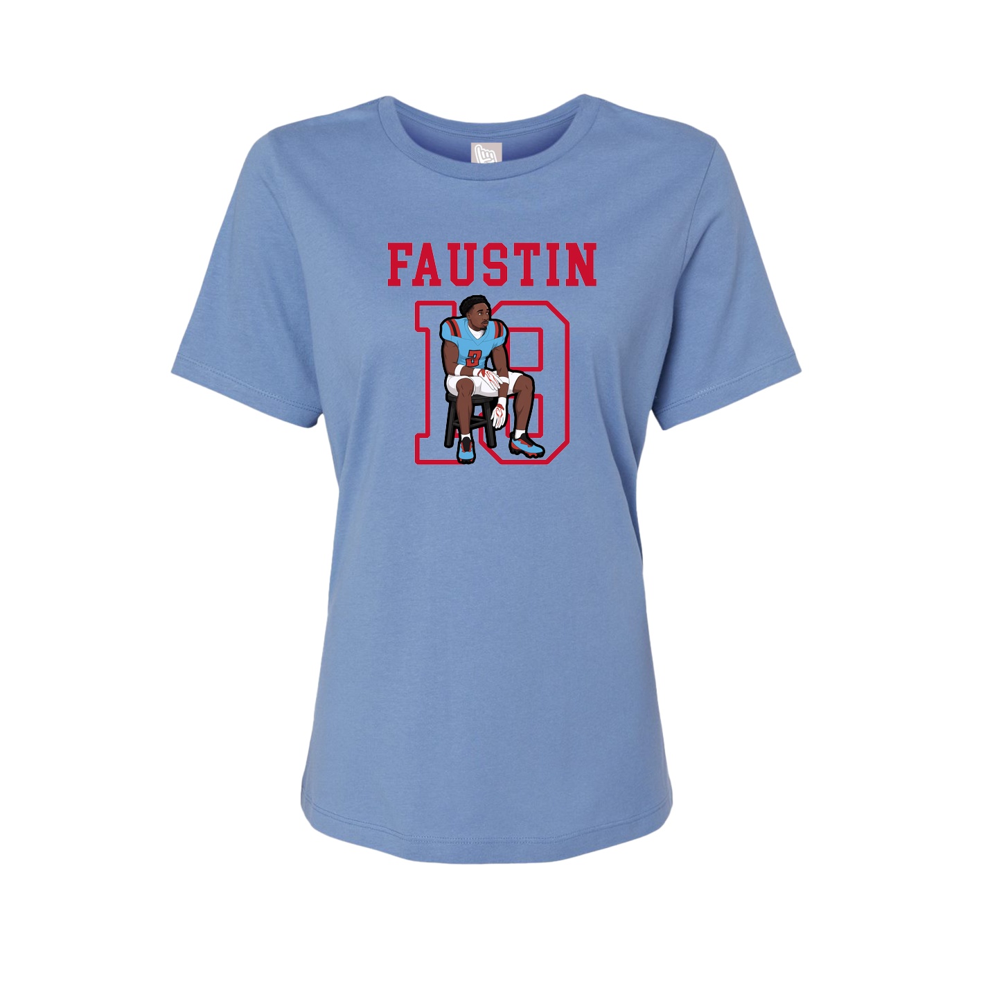 Fitted Women's Tee — Shirsey in Powder Blue