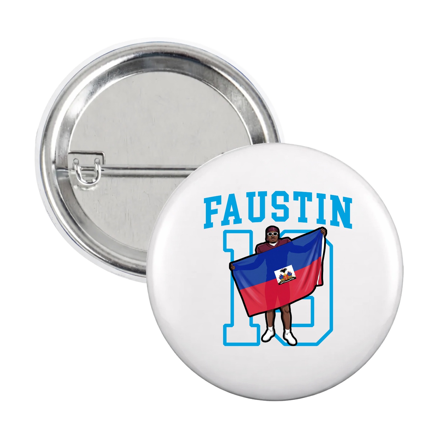 Game Day Button — Shirsey in White