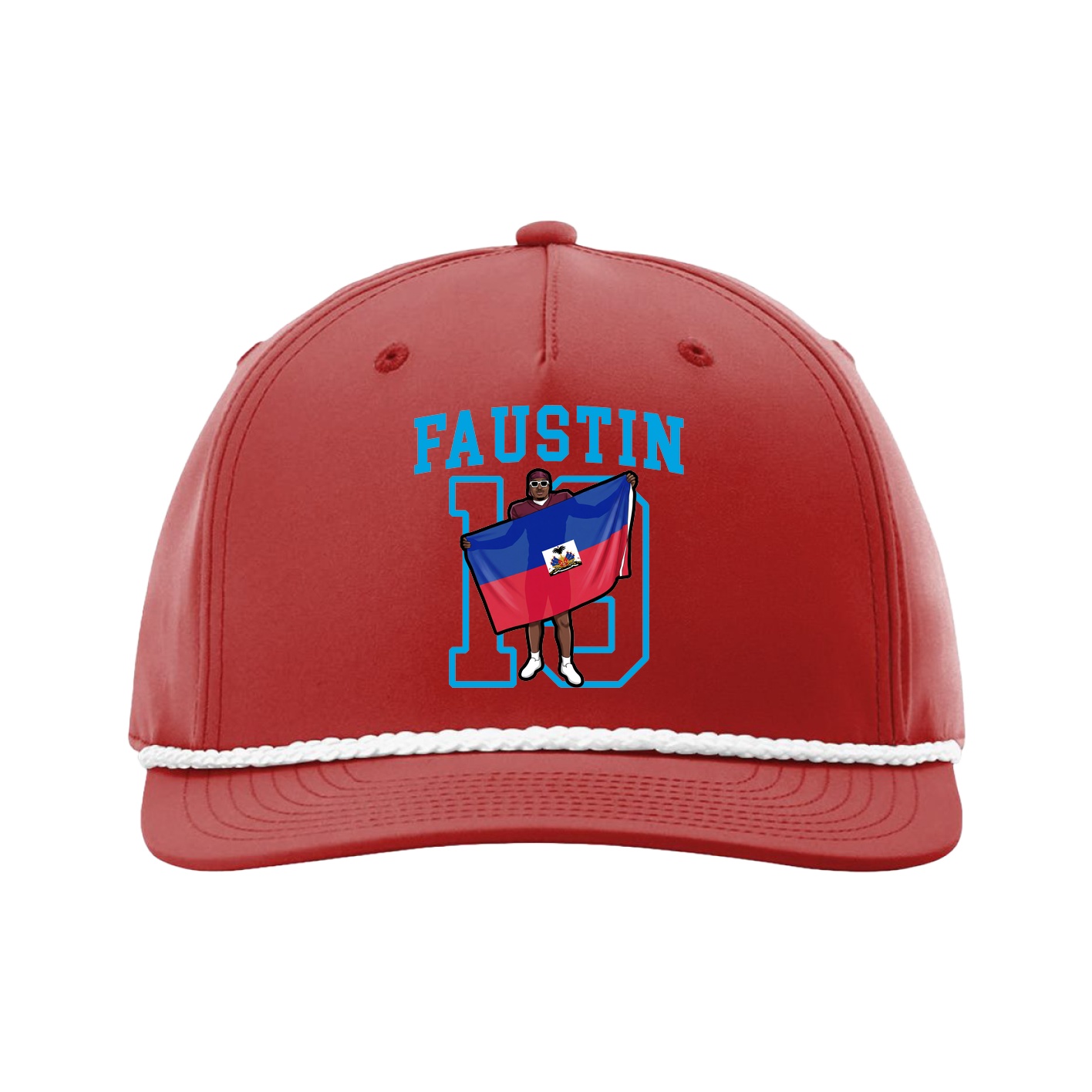Five-Panel Classic Rope Cap — Shirsey in Red