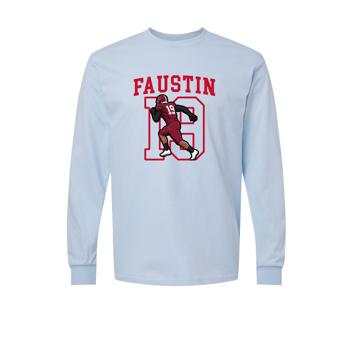 Long Sleeve Tee — Shirsey in Light Blue