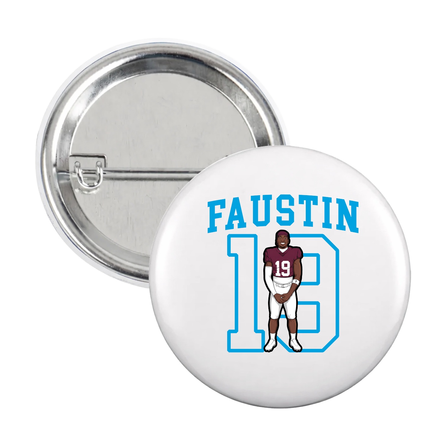 Game Day Button — Shirsey in White