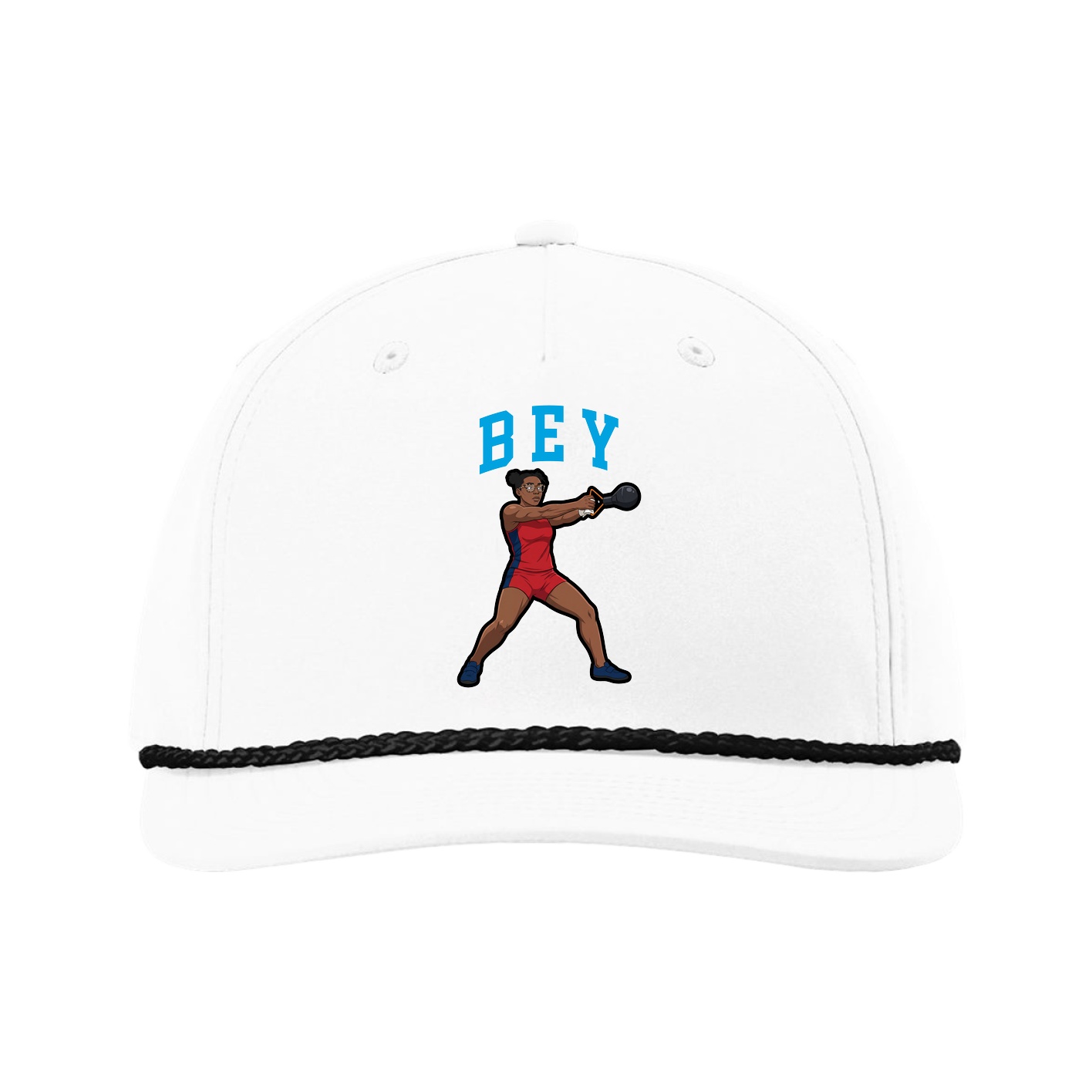 Five-Panel Classic Rope Cap — Shirsey in White