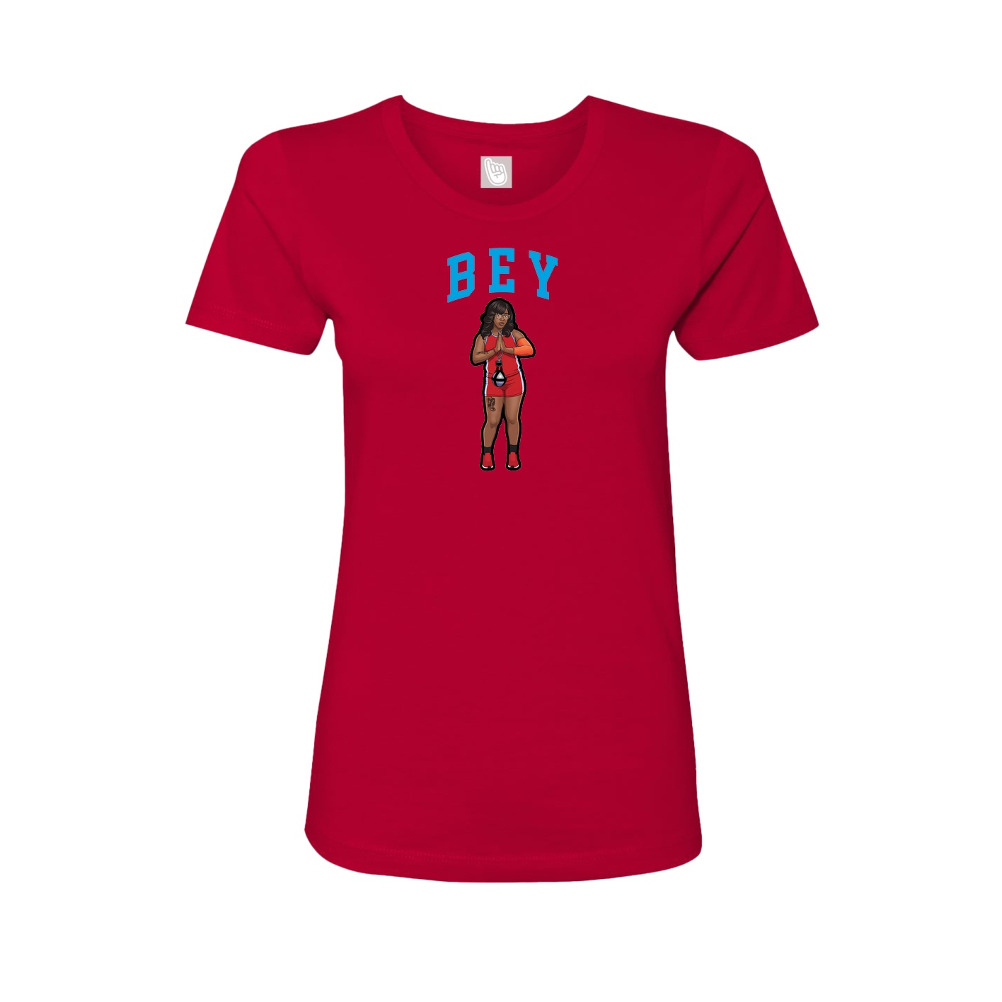 Fitted Women's Tee — Shirsey in Red