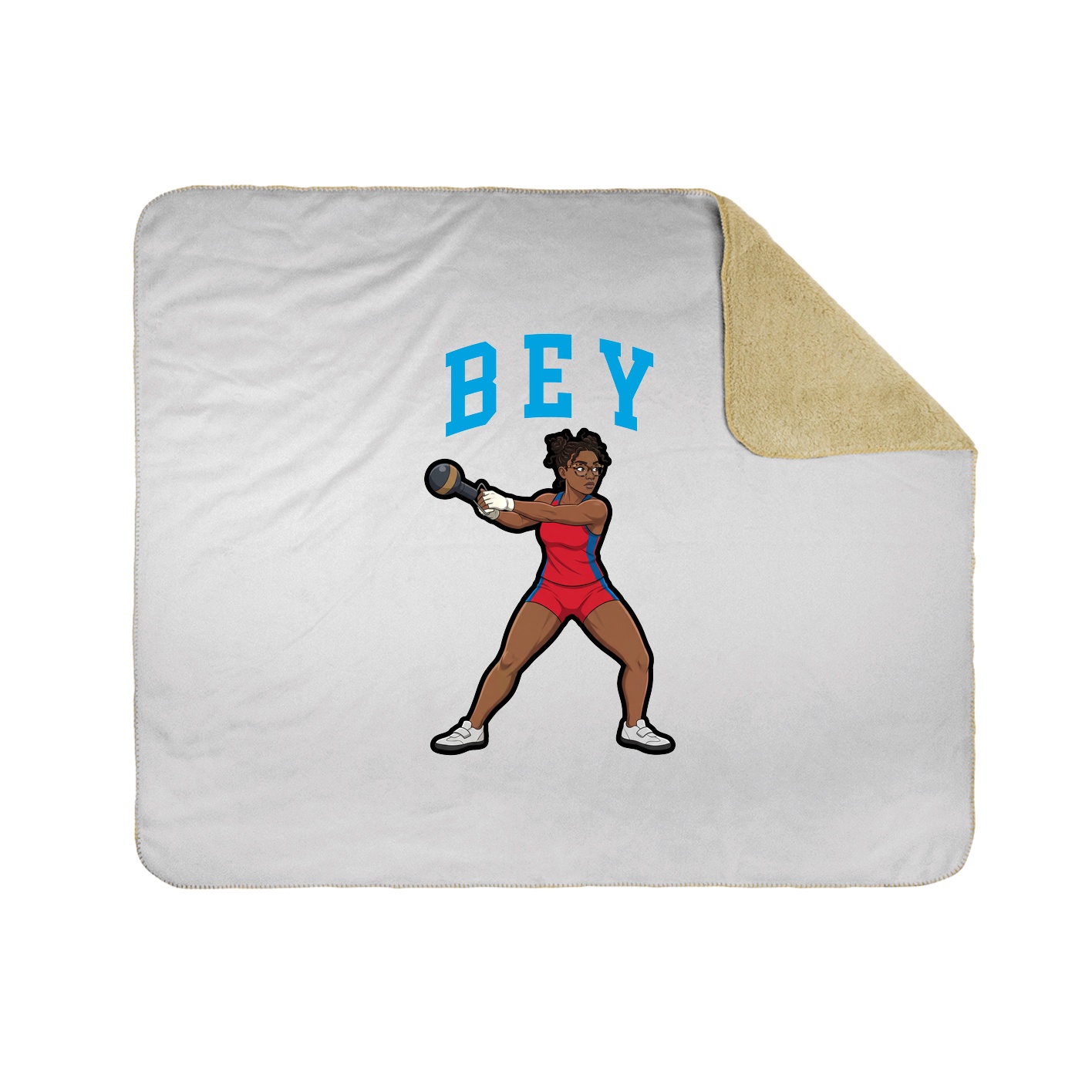 Throw Blanket — Shirsey in White