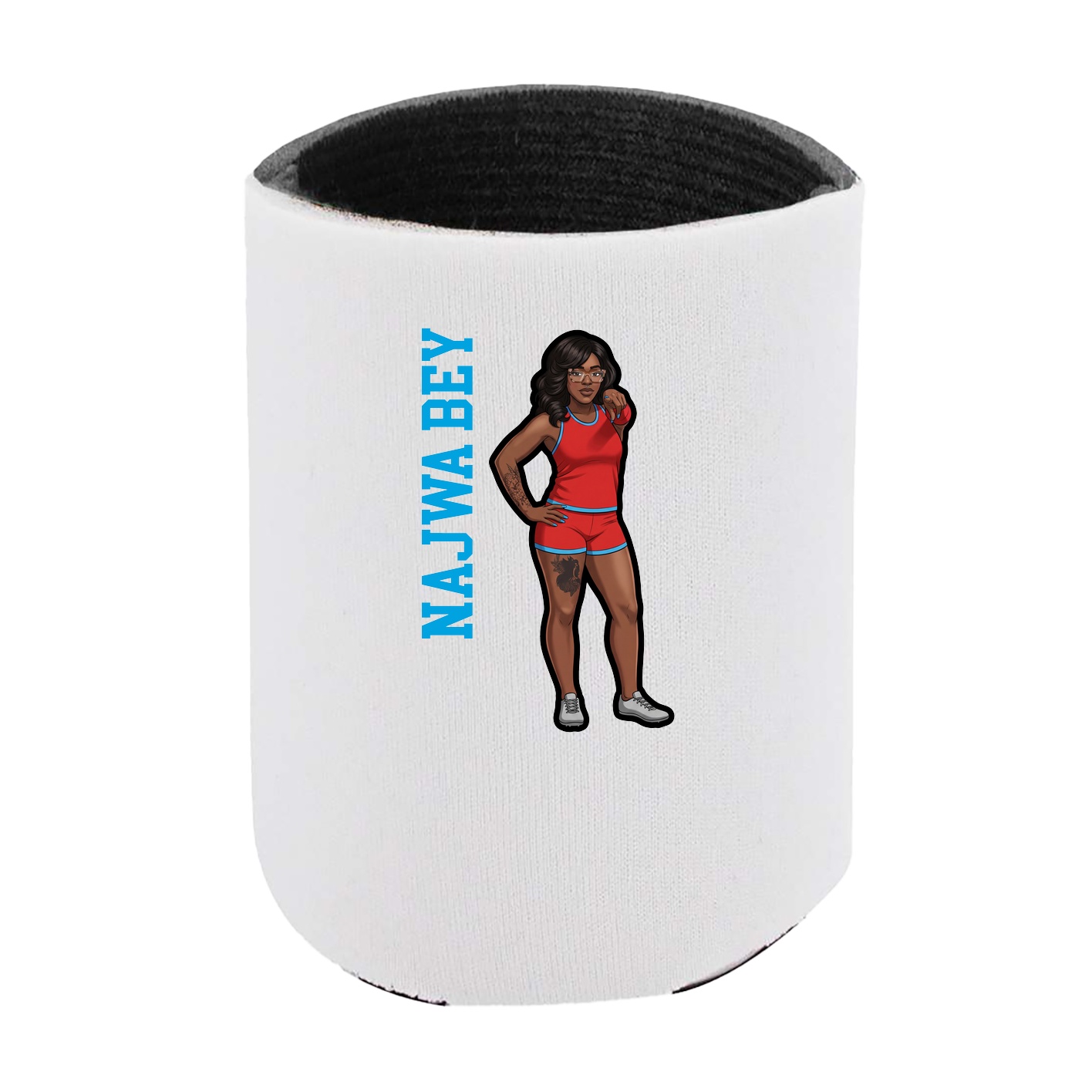 Can Holder — Name Vertical in White